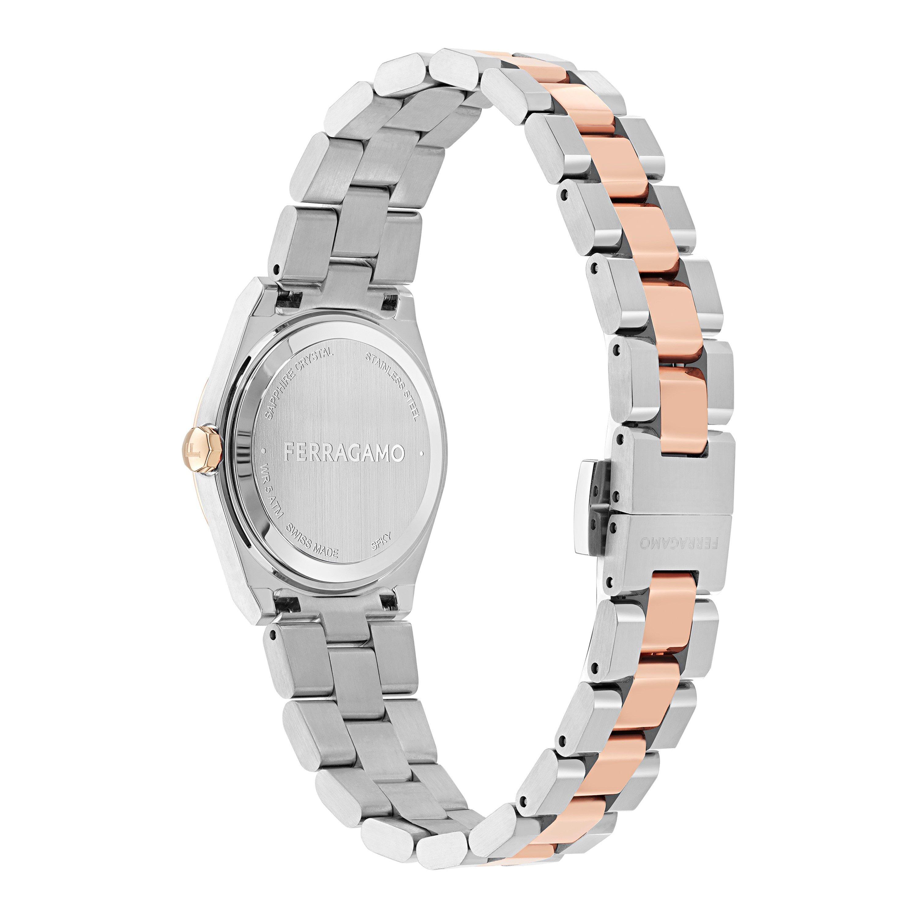 Grey/Metallics - Ferragamo - Vega Analogue Quartz Watch - 2