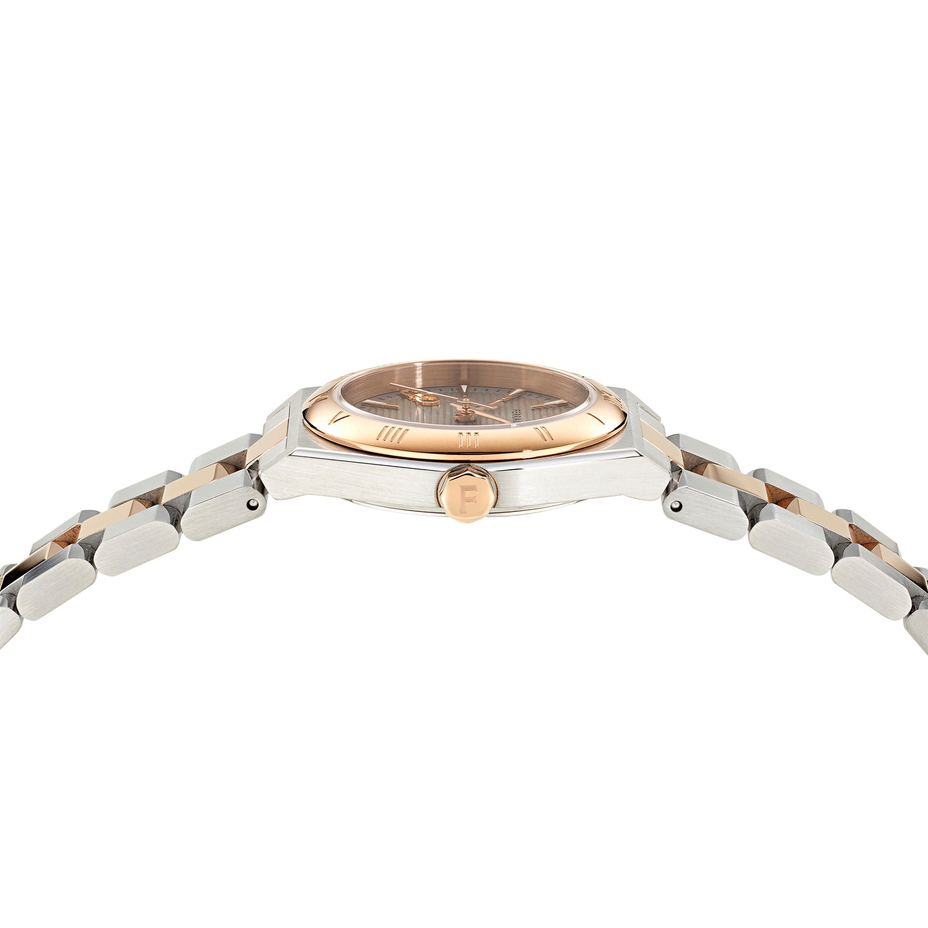 Grey/Metallics - Ferragamo - Vega Analogue Quartz Watch - 3