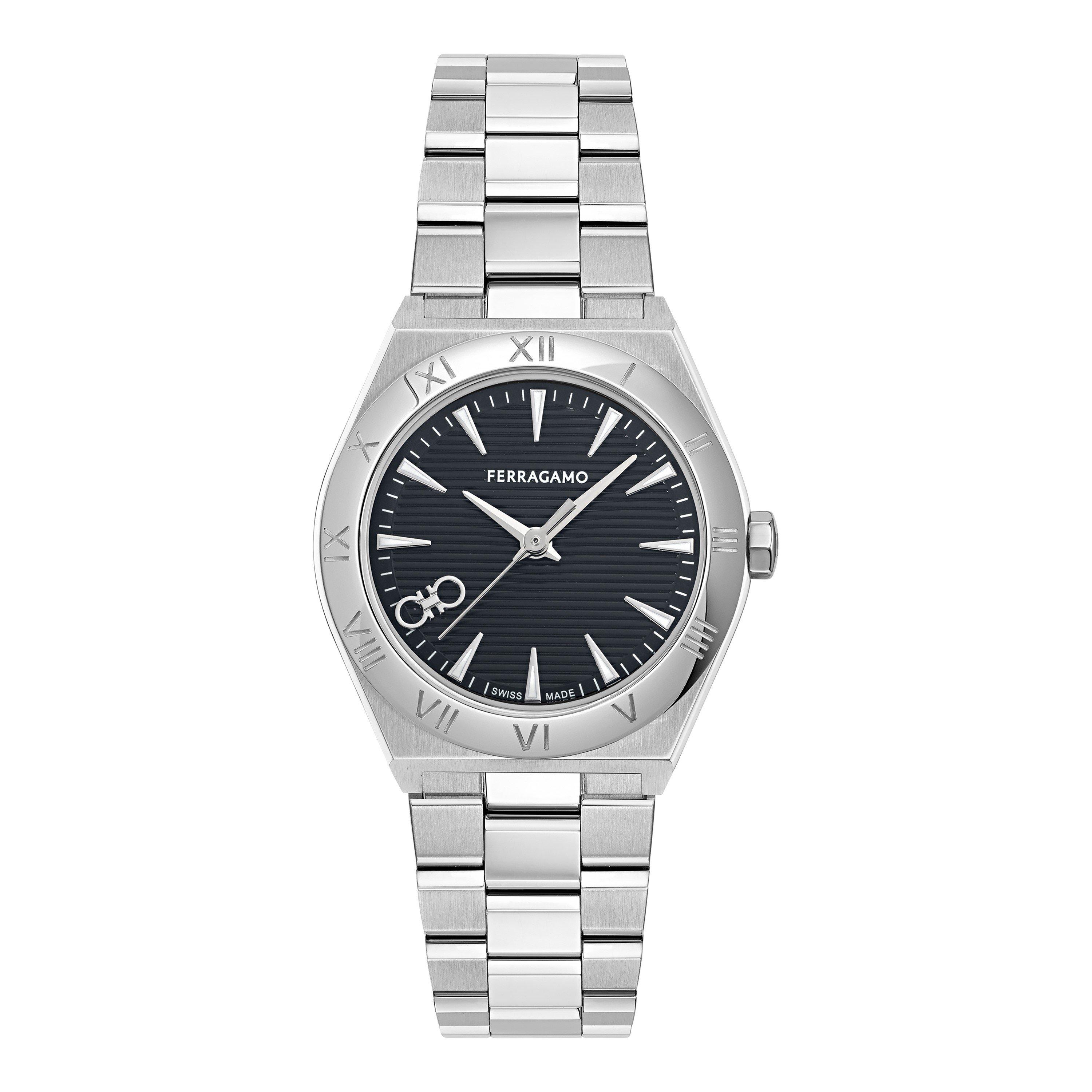 Black/Silver - Ferragamo - Vega Analogue Quartz Watch - 1