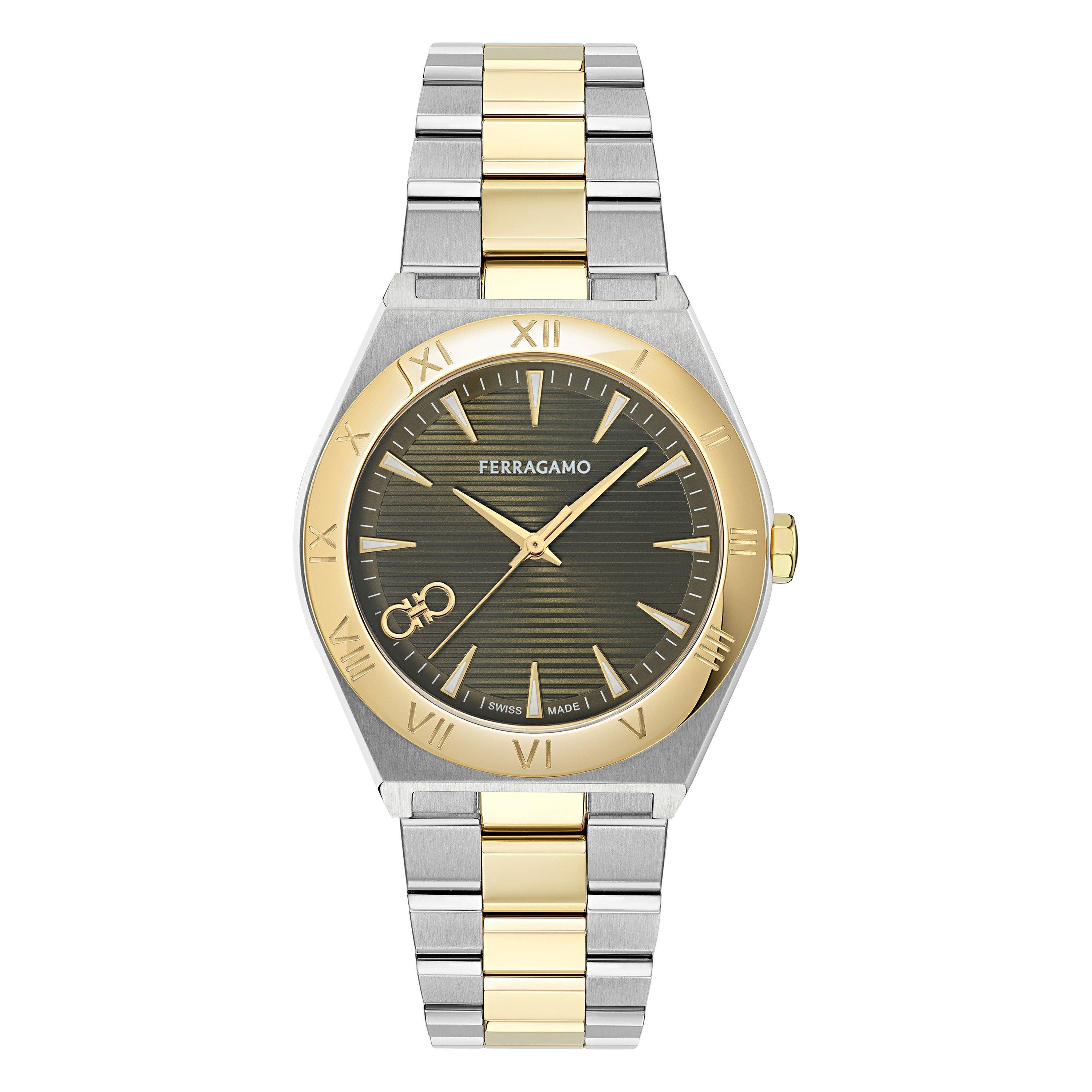 Ferragamo  Vega Analogue Quartz Watch - Green/Metallics