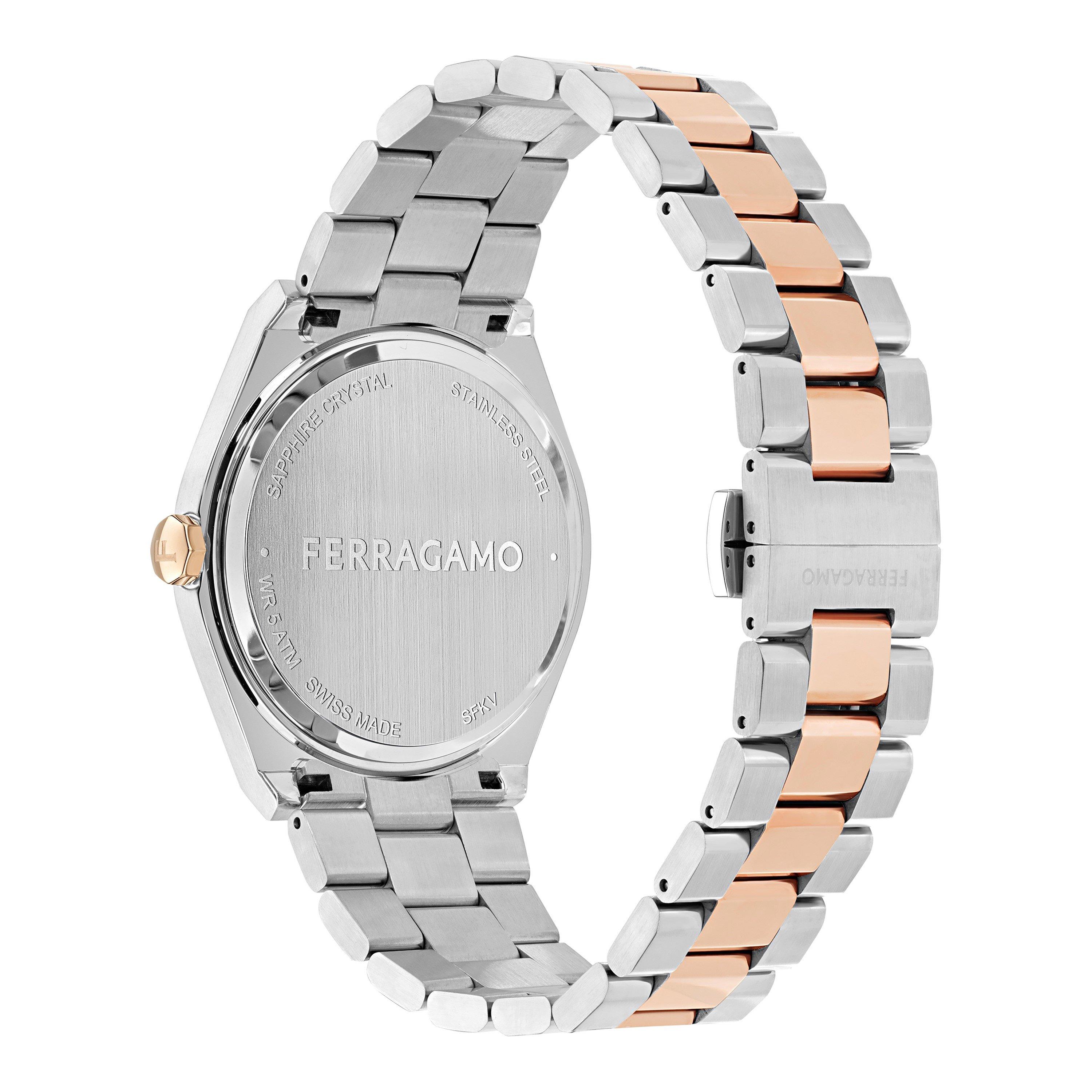 Grey/Metallics - Ferragamo - Vega Analogue Quartz Watch - 2
