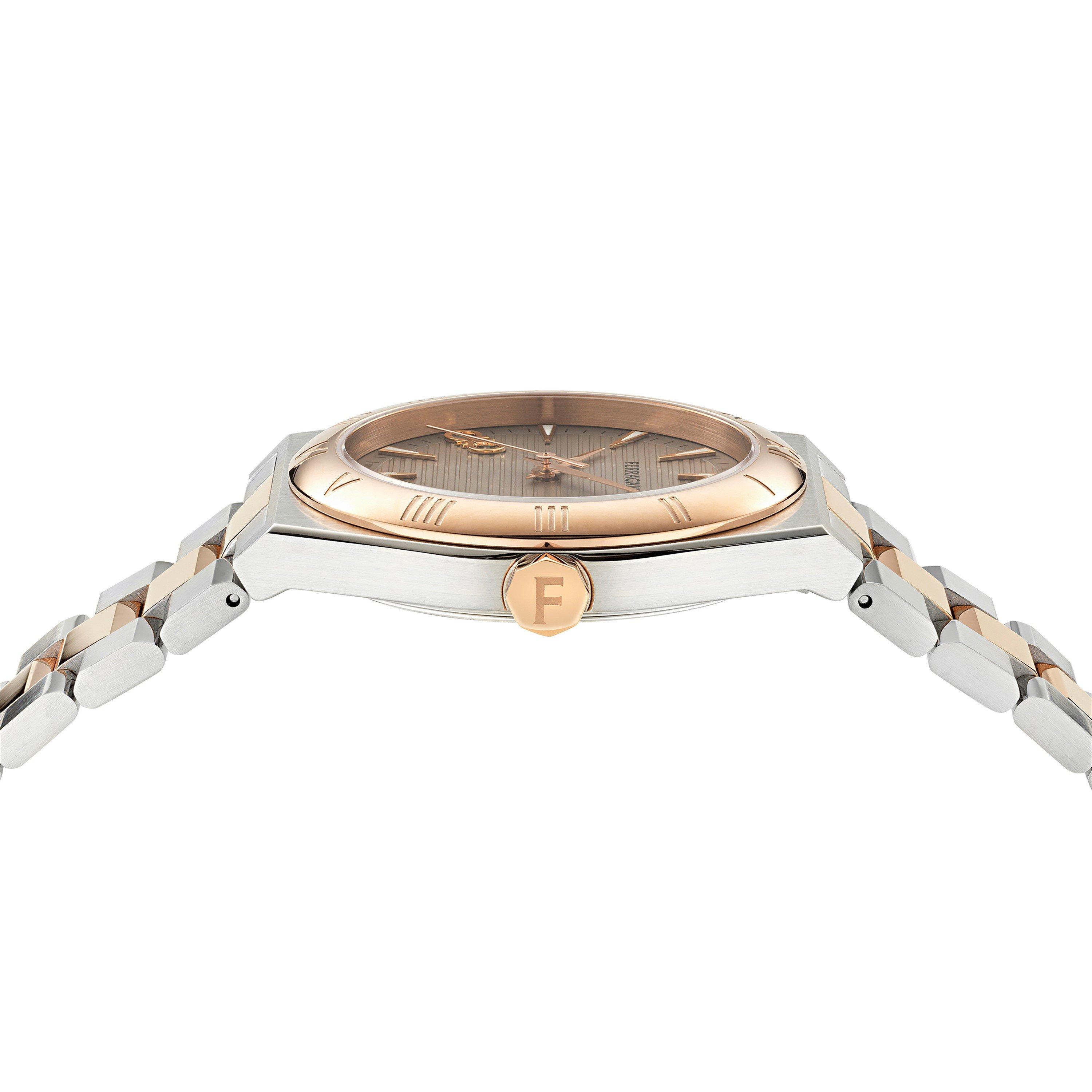 Grey/Metallics - Ferragamo - Vega Analogue Quartz Watch - 3
