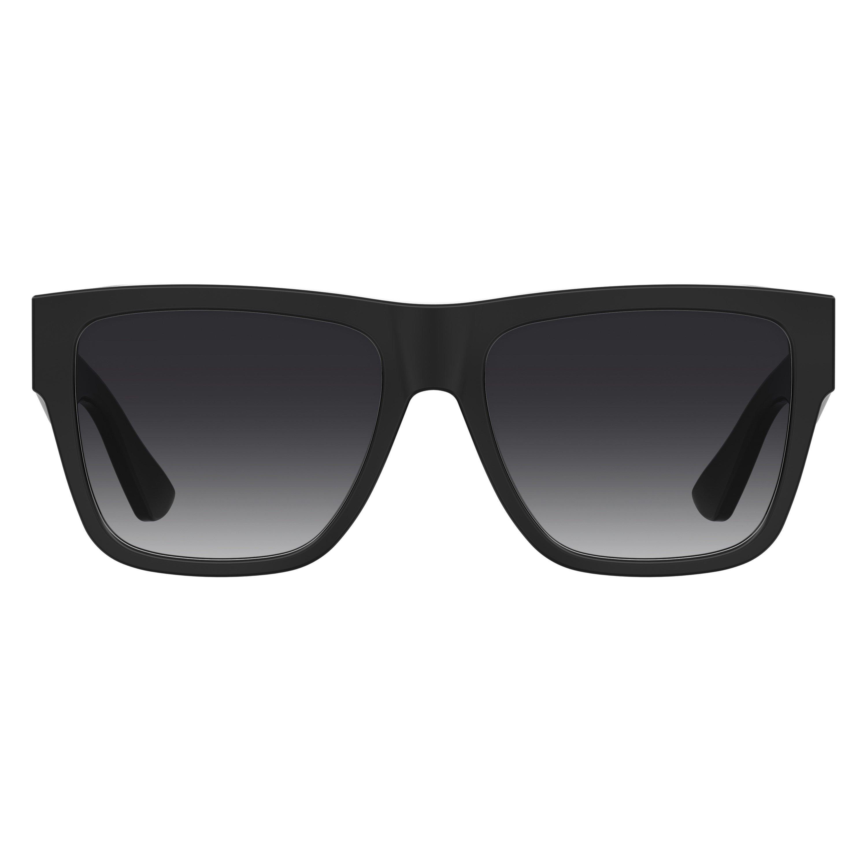 White/Black - Moschino - Men's Rectangle Sunglasses - 2