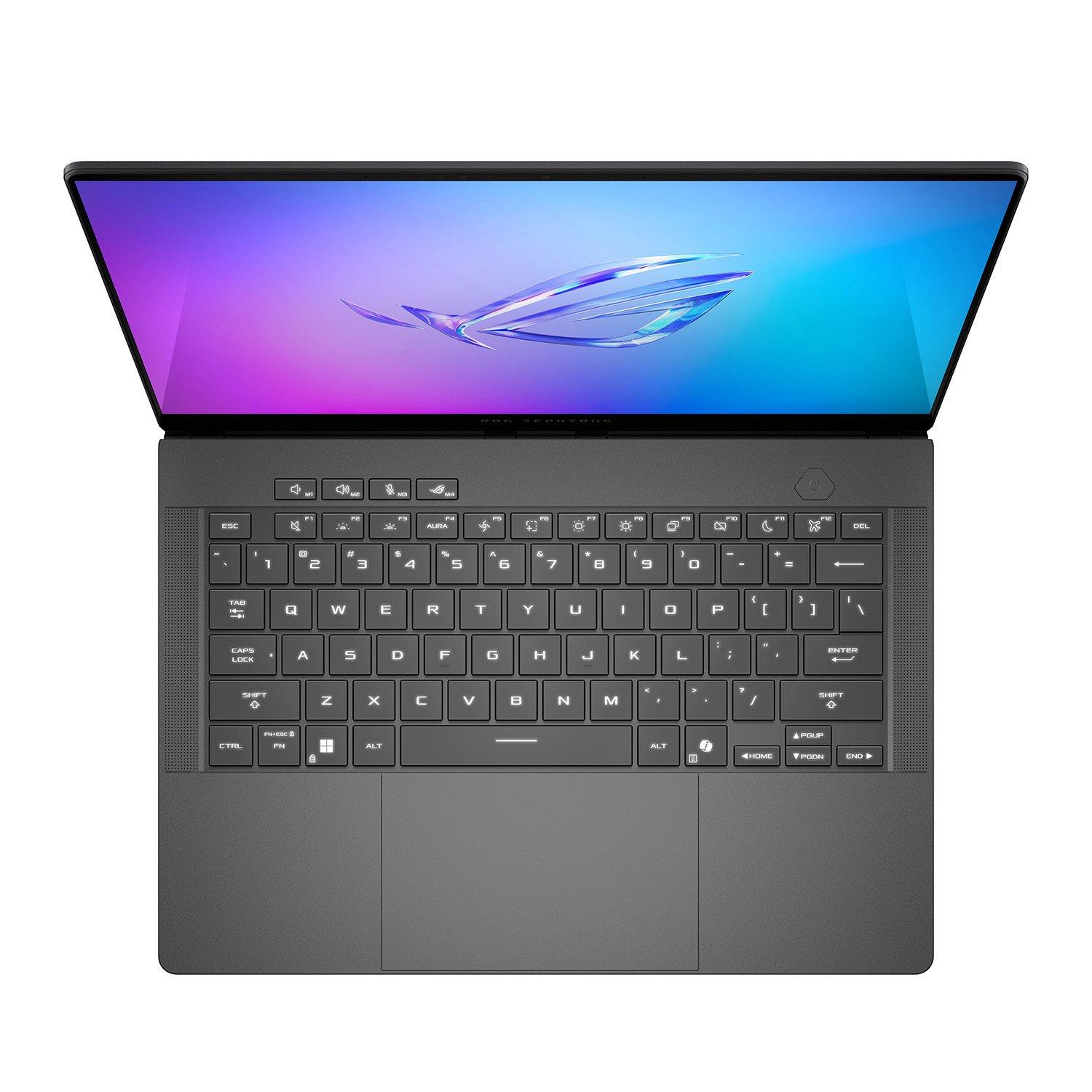 Black - ASUS - ASUS ROG Zephyrus G14 14 3K OLED 120Hz Gaming Laptop - Ryzen AI 9 465 16GB RAM 1TB SSD RTX 5060 - 4
