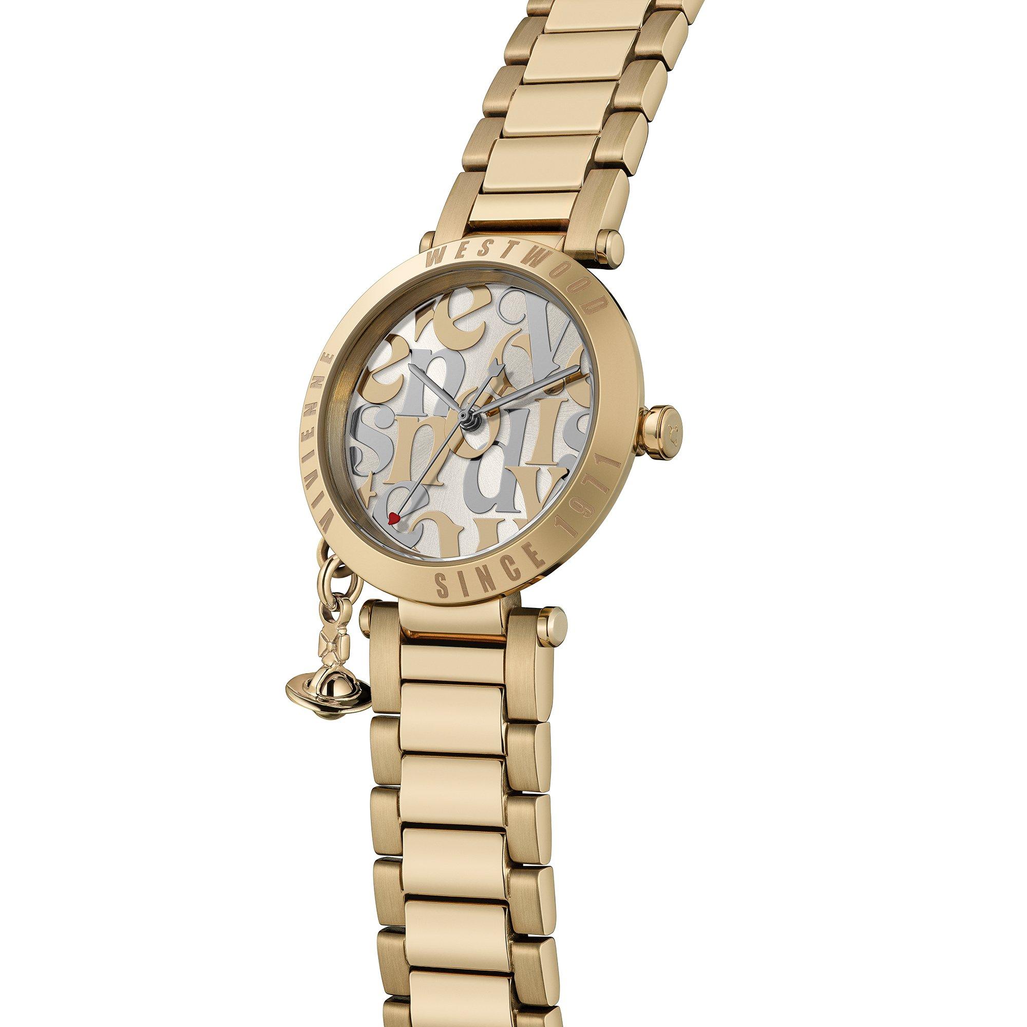 Champagne /Gold - Vivienne Westwood - Orb Logomania Watch - 2