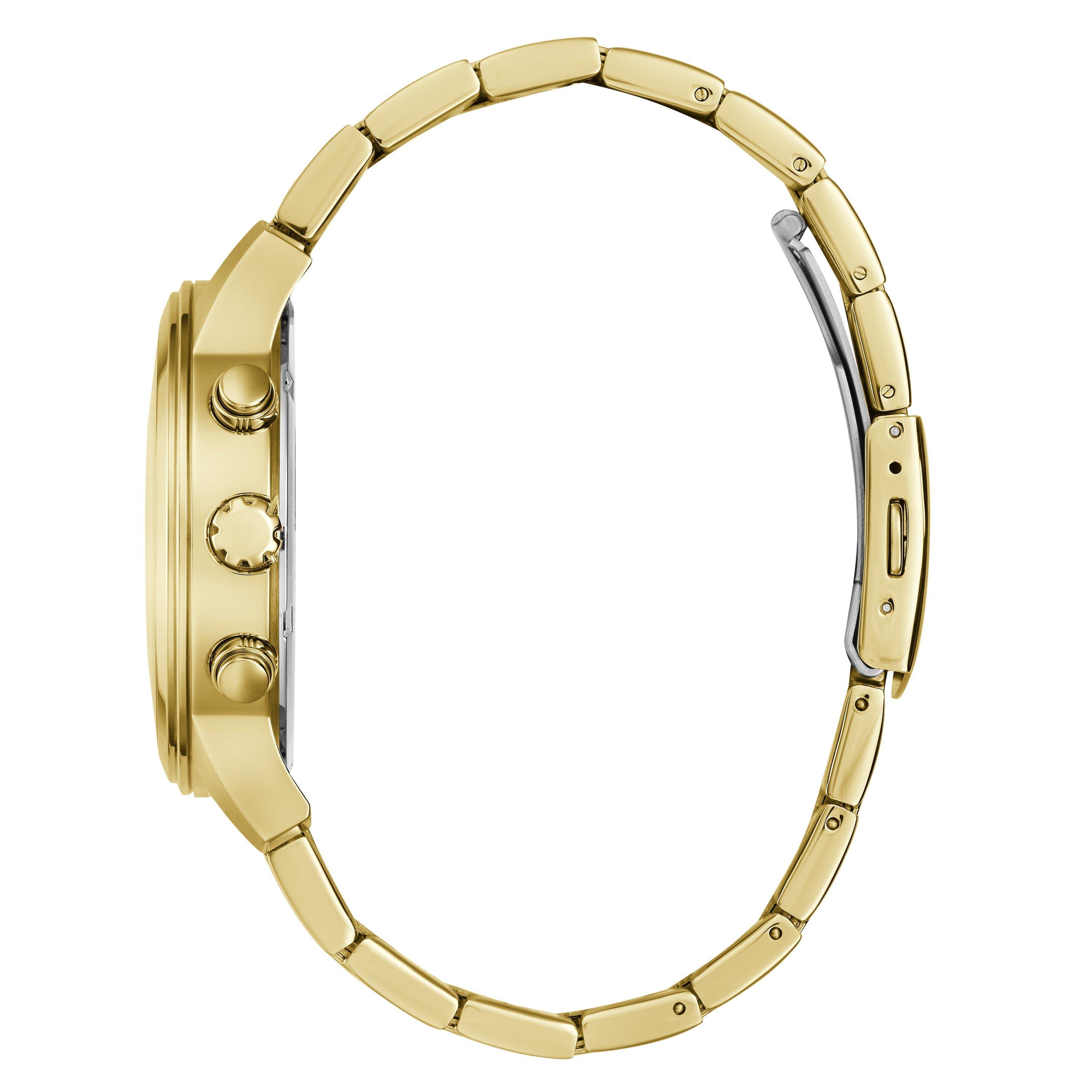 Sort/Guld - Guess - Men's Atticus Analogue Quartz Watch - 2