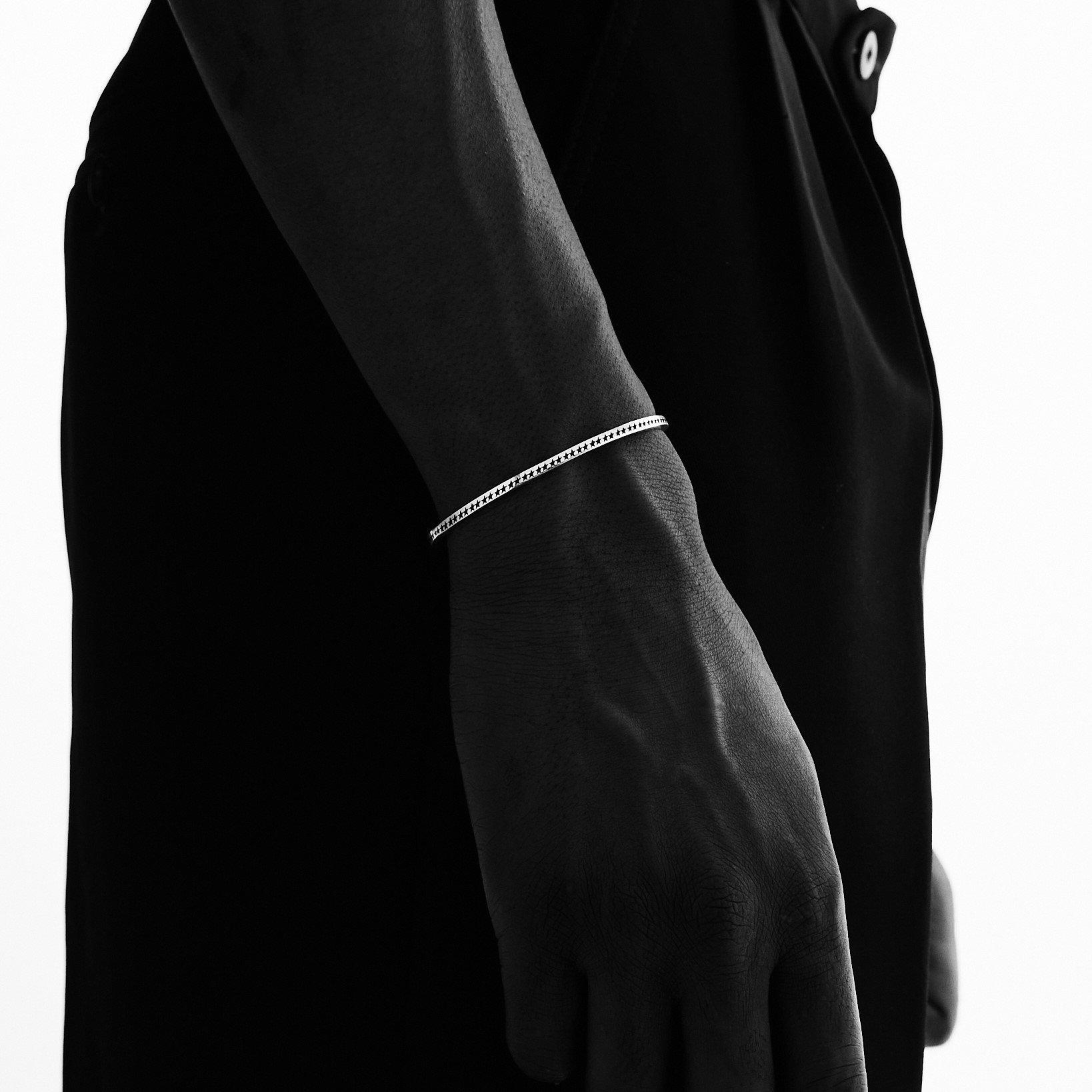 Silver - TWOJEYS - Men's Iconic Mono Cuff Bracelet - 3