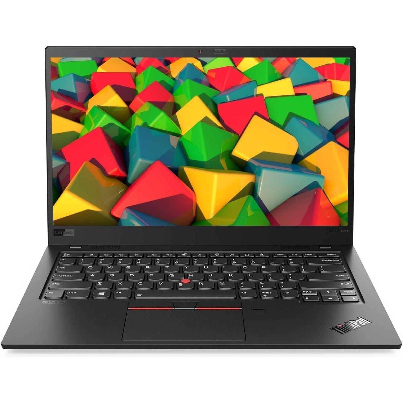 Black - Lenovo - Refurbished Lenovo ThinkPad X1 Carbon Gen 8 14 Inch Laptop - Intel Core i5-10310U 16GB 1TB SSD - 1