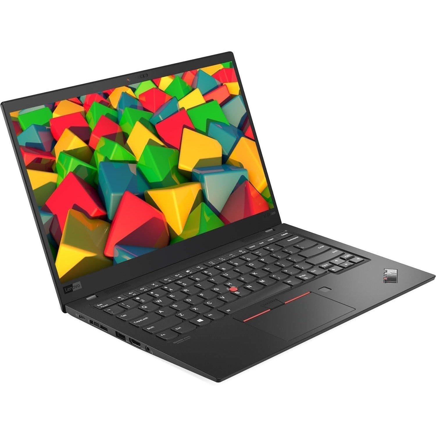 Black - Lenovo - Refurbished Lenovo ThinkPad X1 Carbon Gen 8 14 Inch Laptop - Intel Core i5-10310U 16GB 1TB SSD - 2