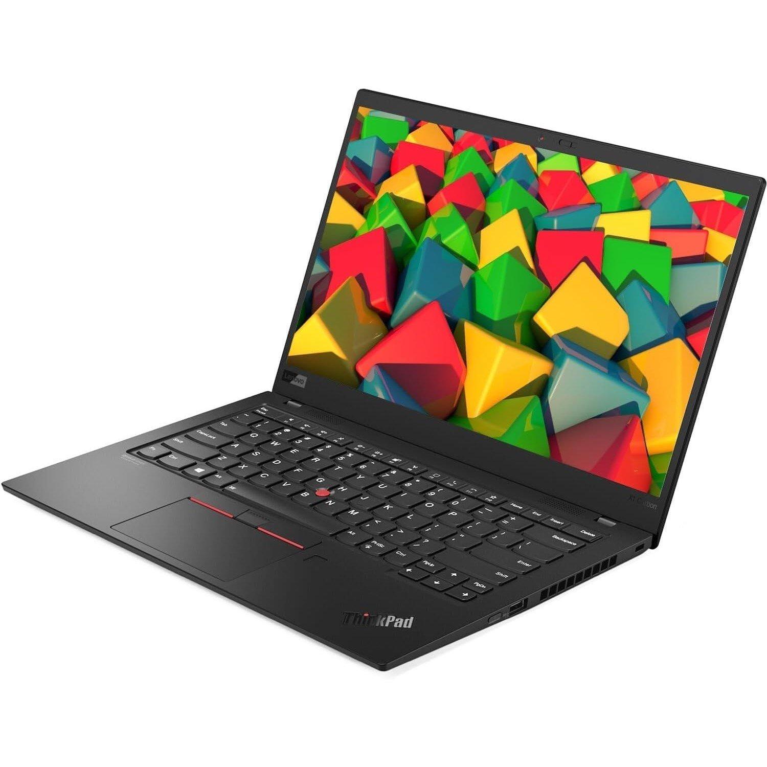 Black - Lenovo - Refurbished Lenovo ThinkPad X1 Carbon Gen 8 14 Inch Laptop - Intel Core i5-10310U 16GB 1TB SSD - 3