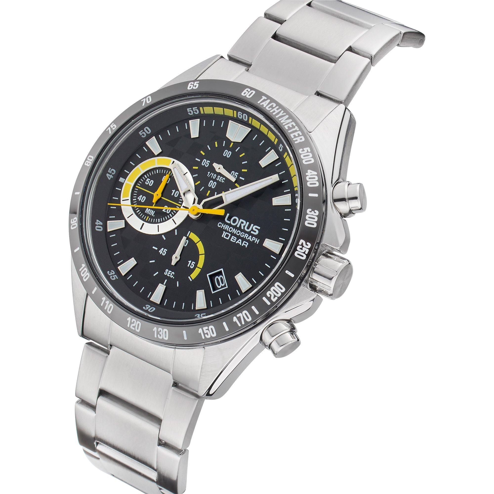 Zilver - Lorus - Men's Chronograph Analogue Quartz Watches - 3