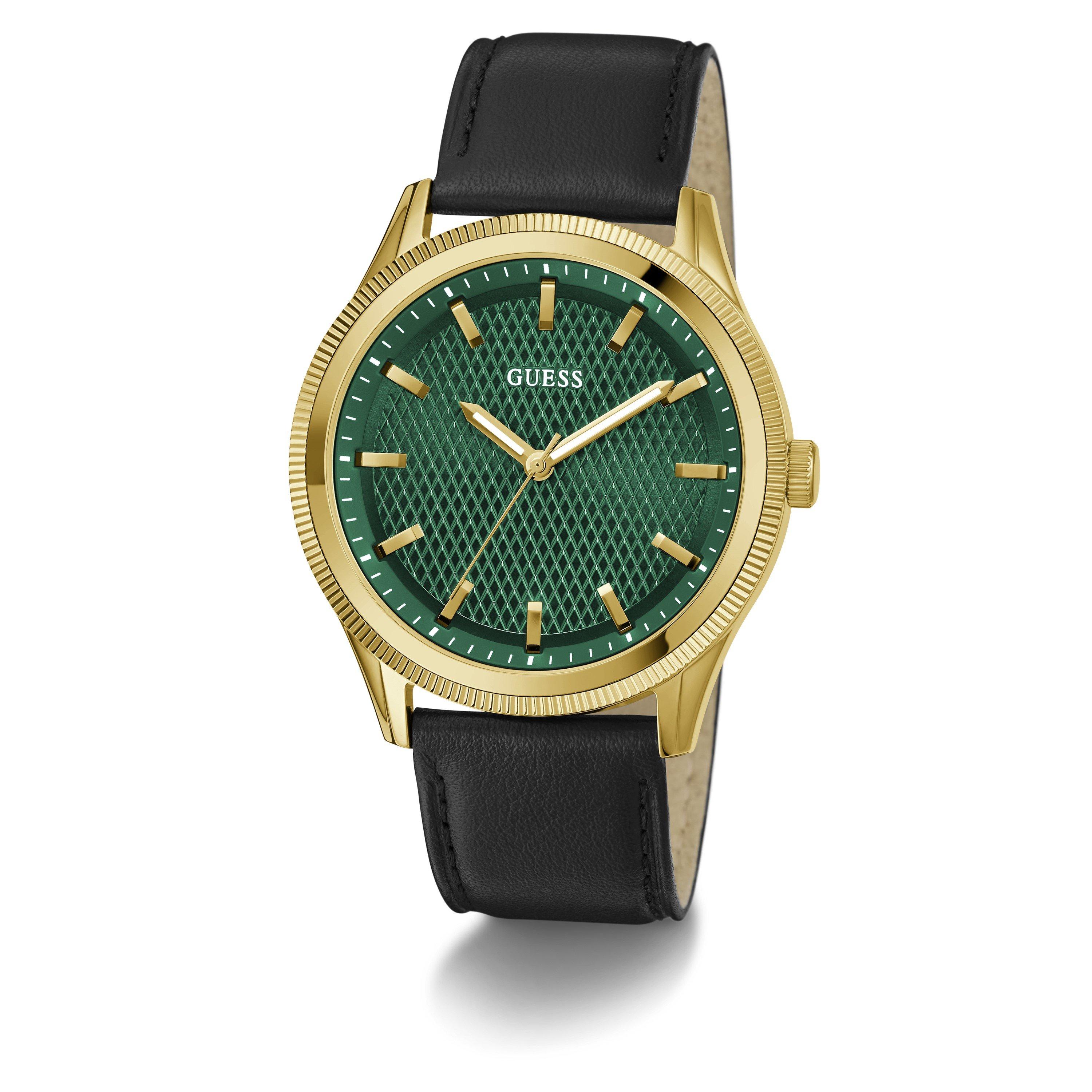 Green/Gold - Guess - Men's Analogue Quartz Watch - 6