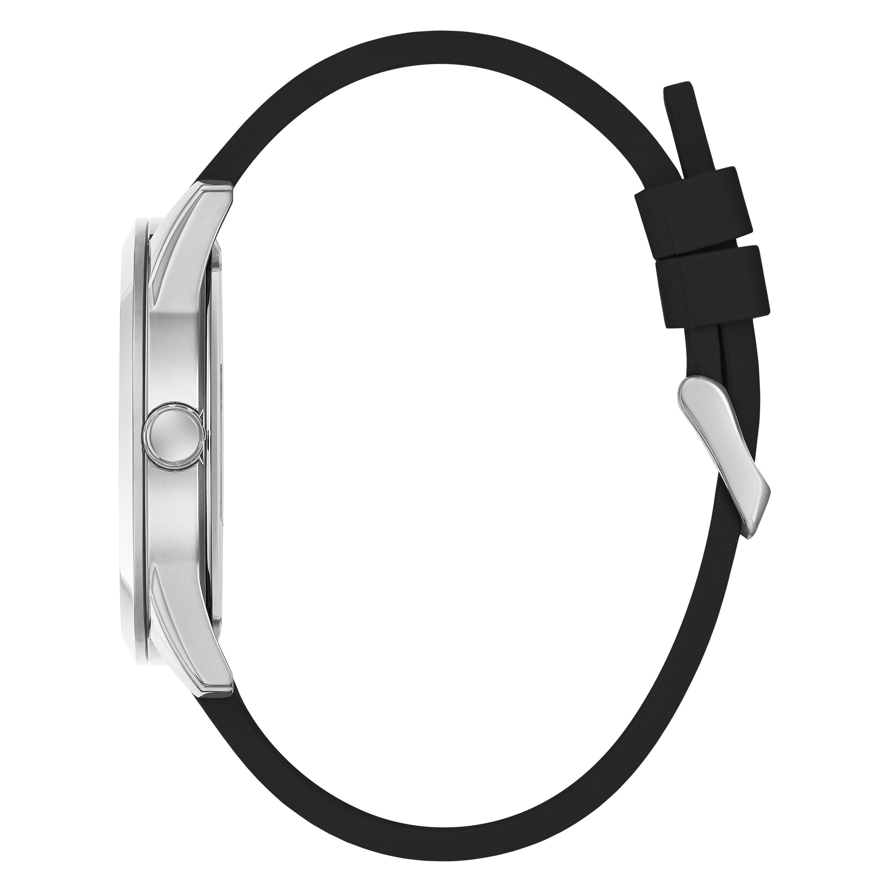 Schwarz/Silber - Guess - Men's Elliot Analogue Quartz Watch - 2