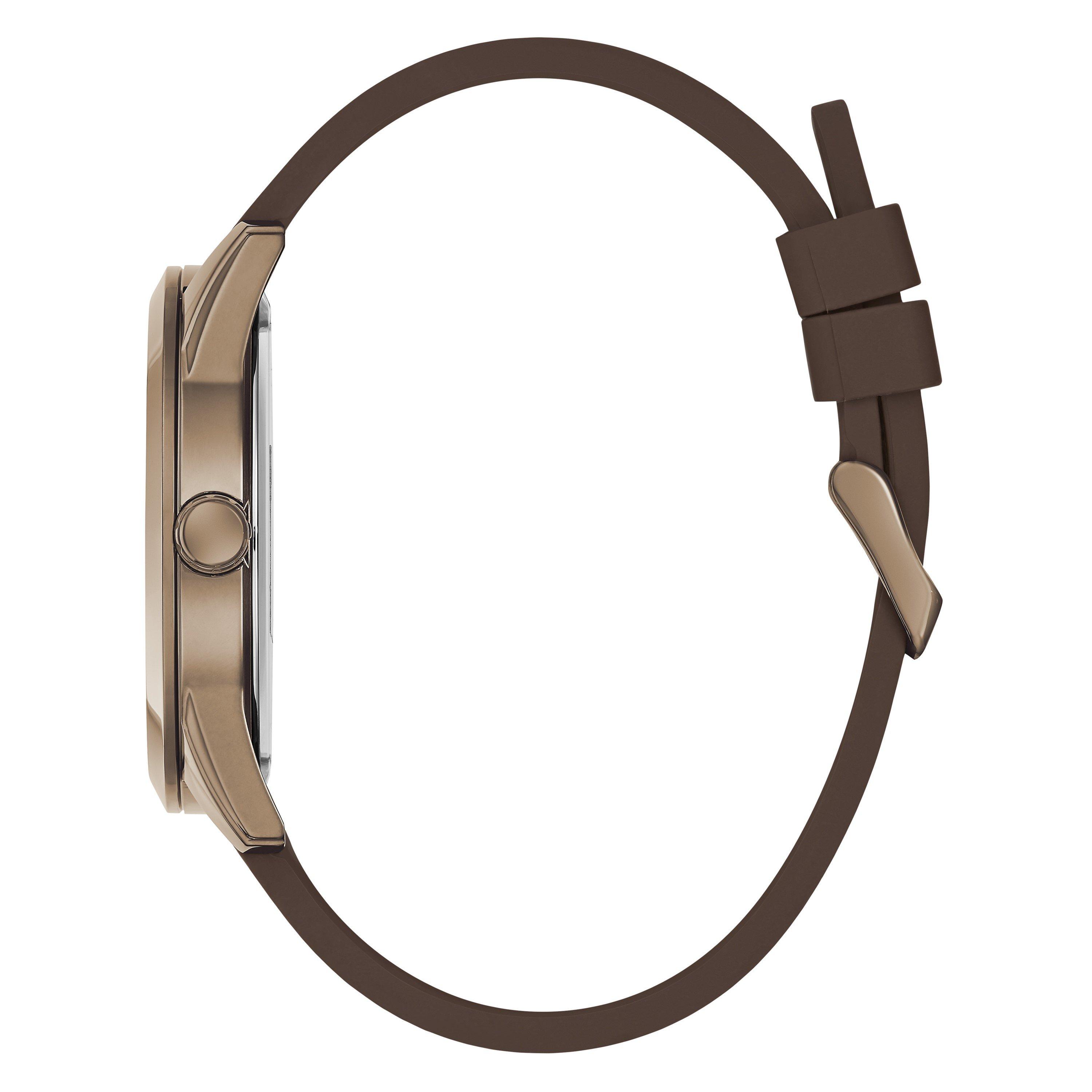 Blue/Brown - Guess - Men's Elliot Analogue Quartz Watch - 2