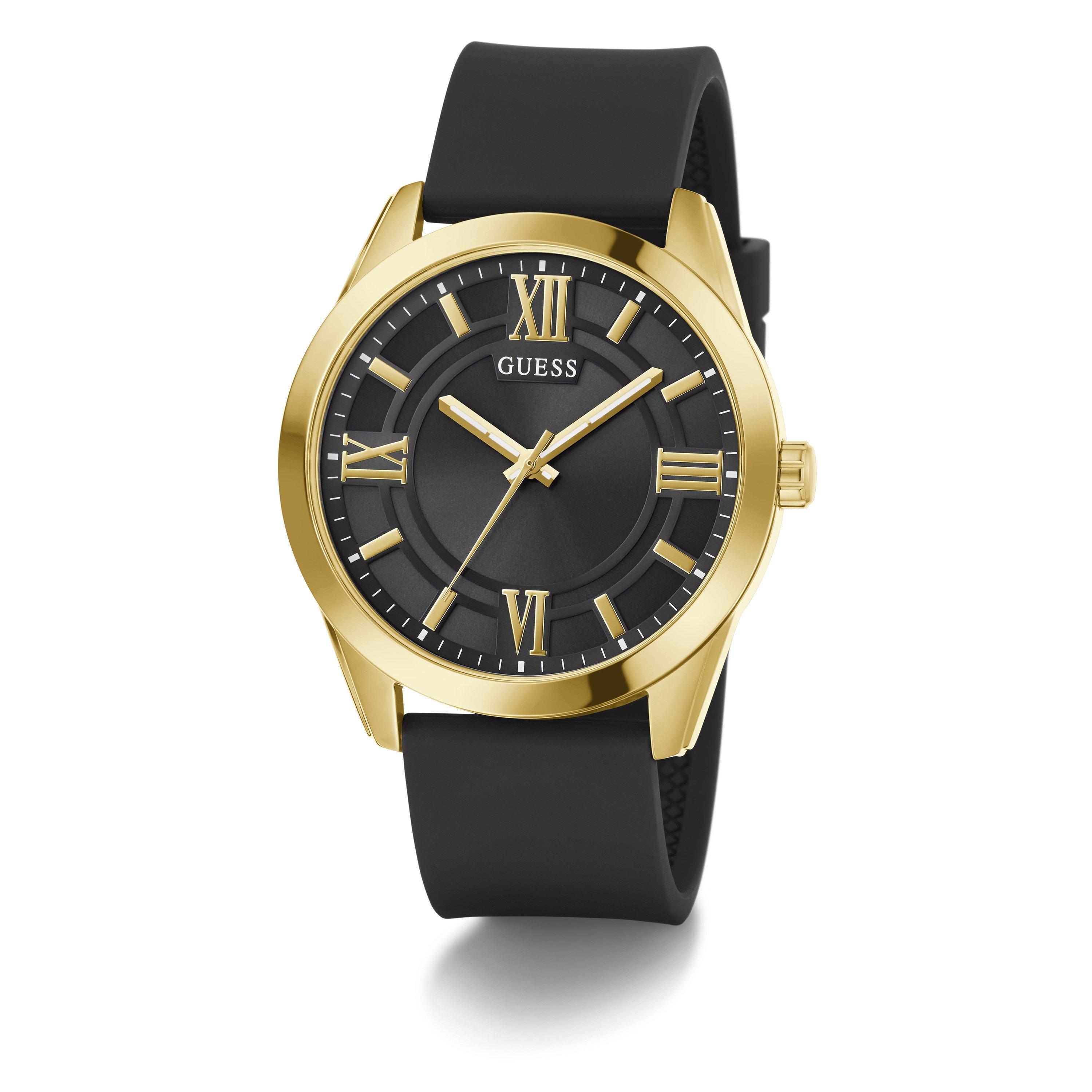 Preto/Dourado - Guess - Men's Elliot Analogue Quartz Watch - 5
