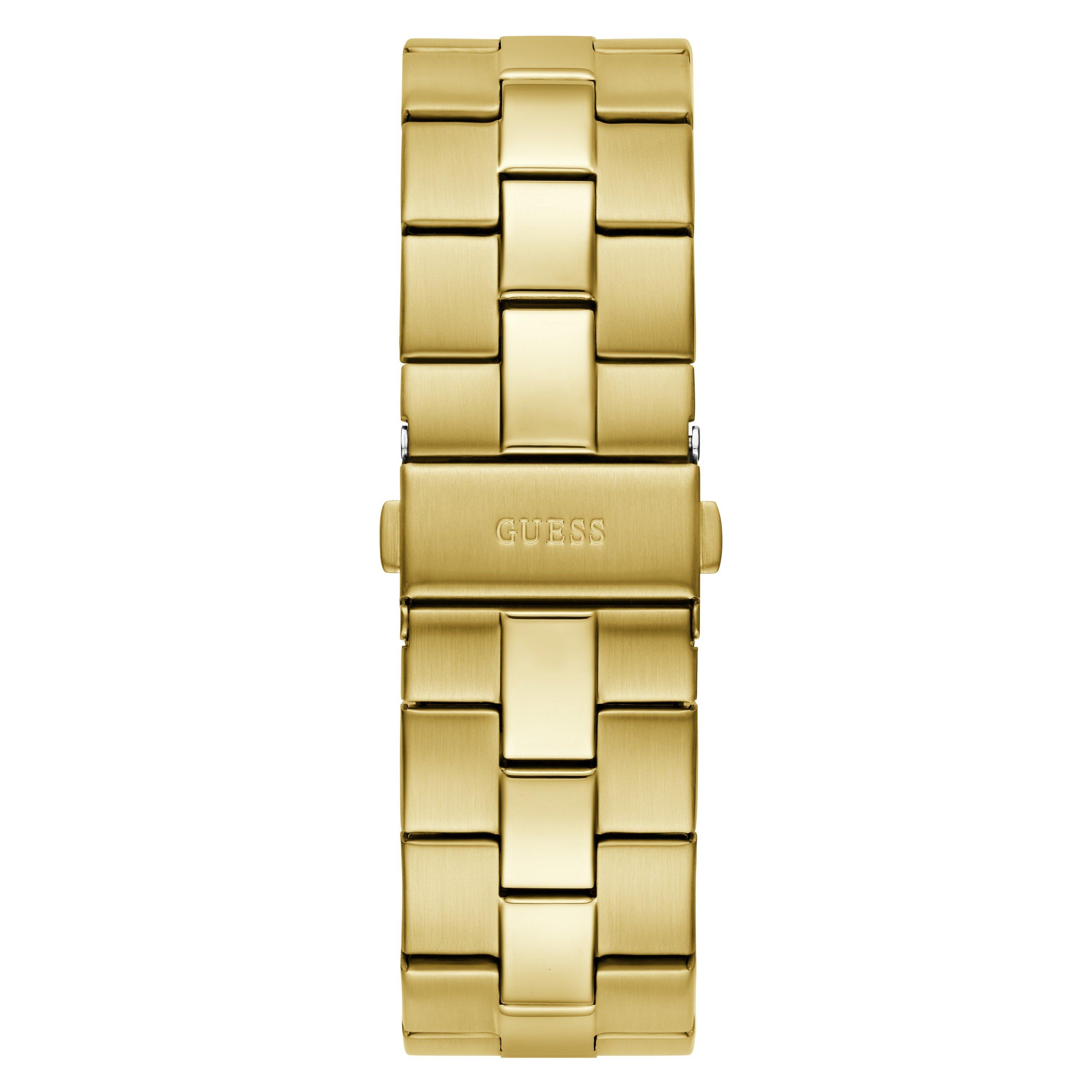 Gold/Gold - Guess - Men's Jewell Emperor Analogue Quartz Watch - 3