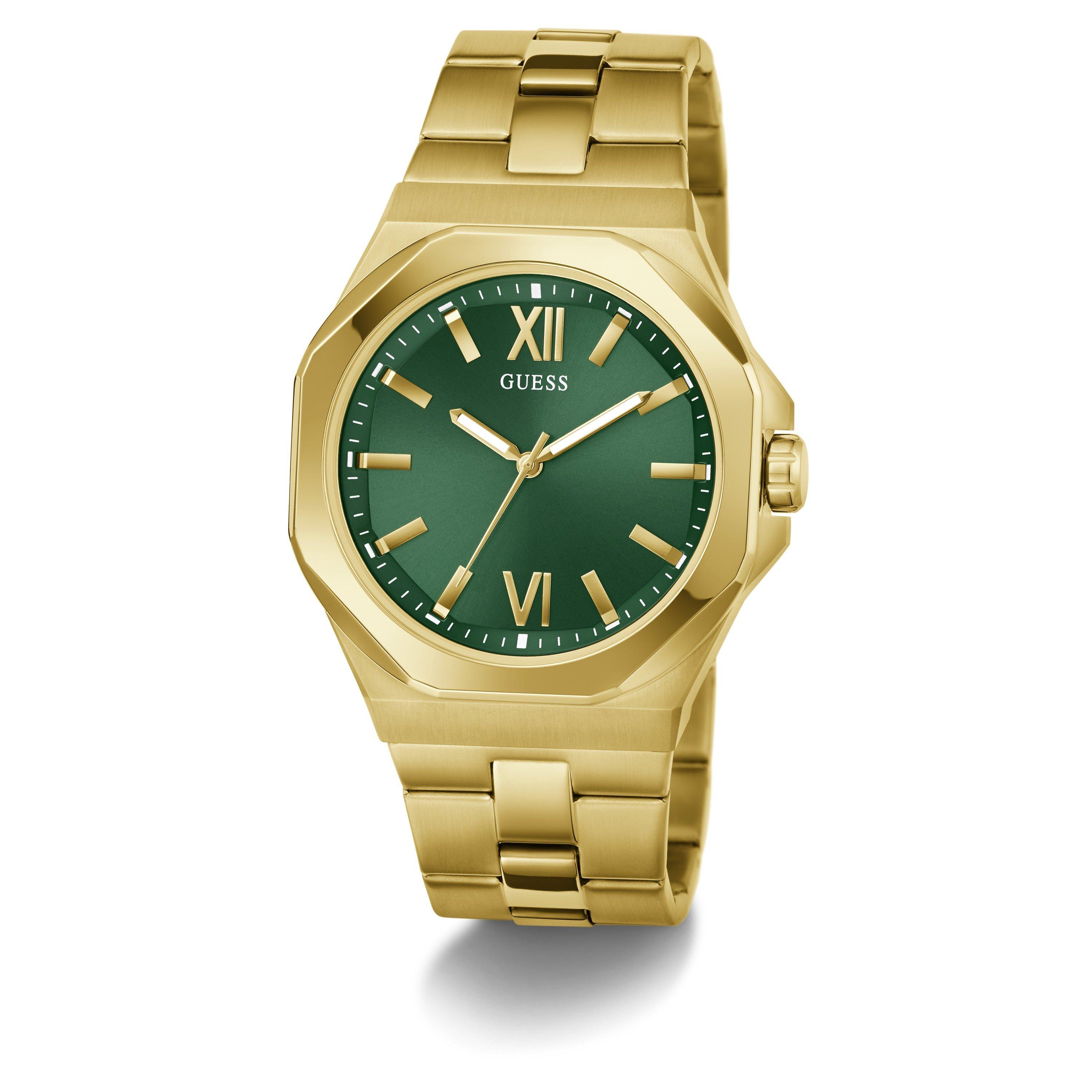 Gold/Gold - Guess - Men's Jewell Emperor Analogue Quartz Watch - 6