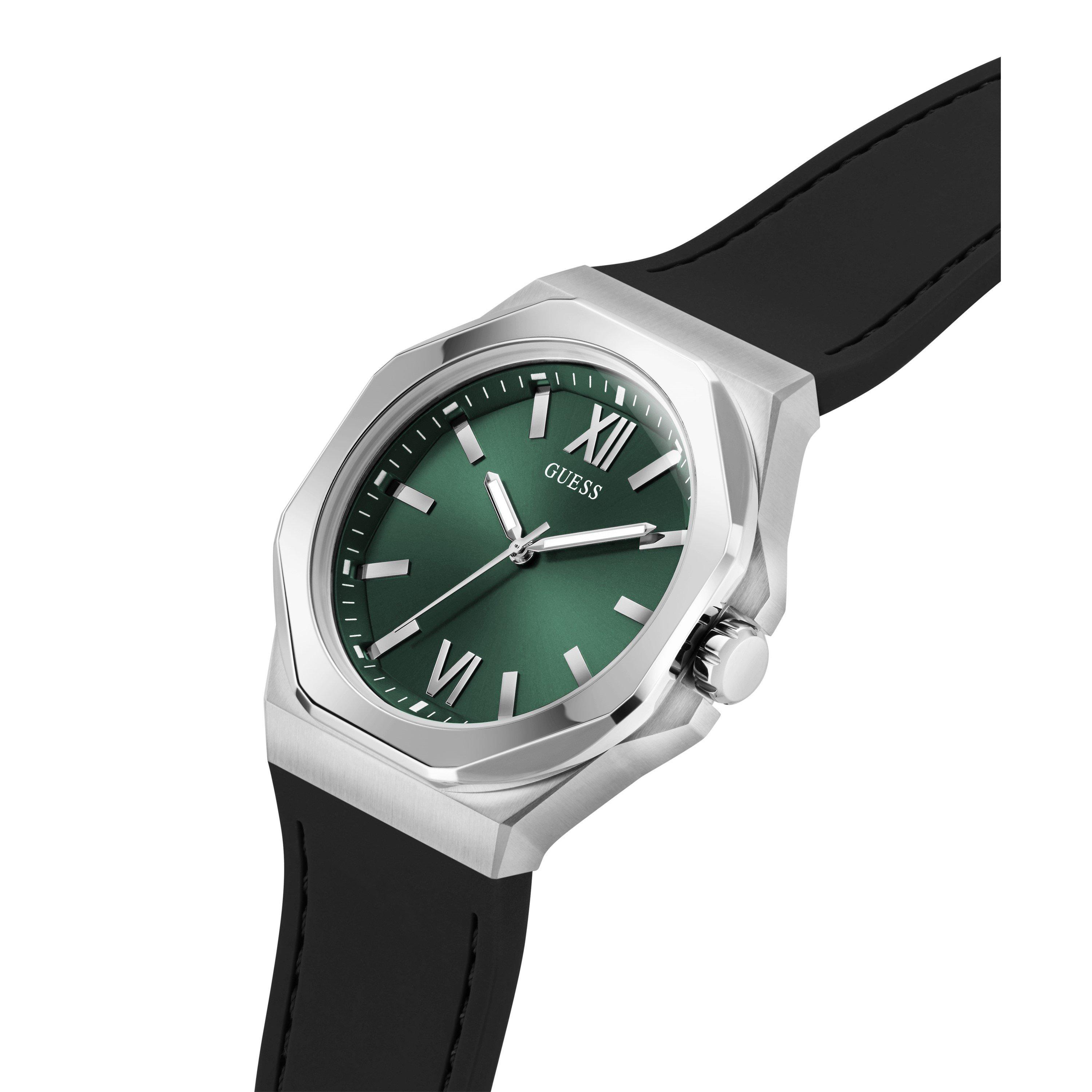 Grün/Silber - Guess - Men's Jewell Emperor Analogue Quartz Watch - 5