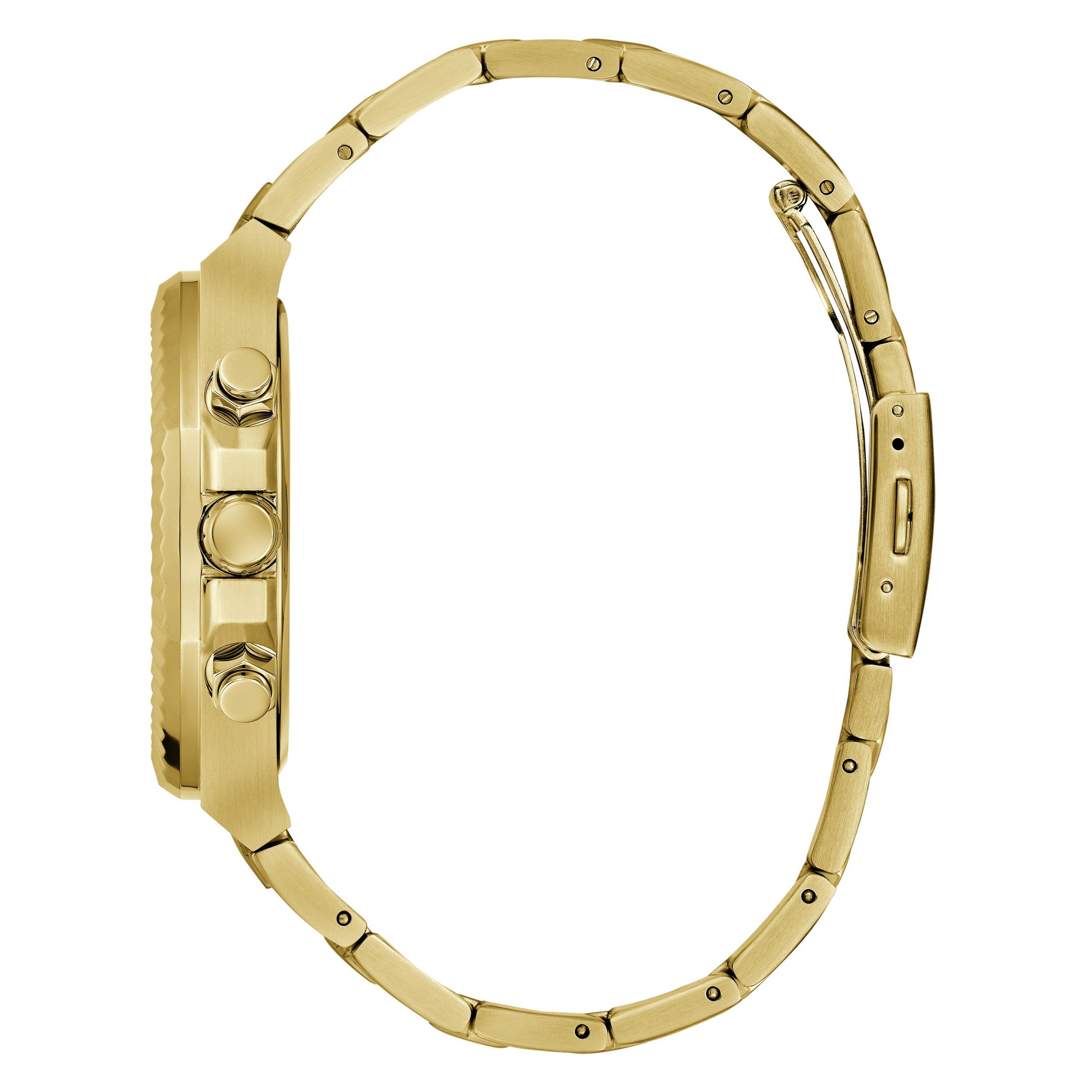 Blue/Gold - Guess - Men's Equity Analogue Quartz Watch - 2