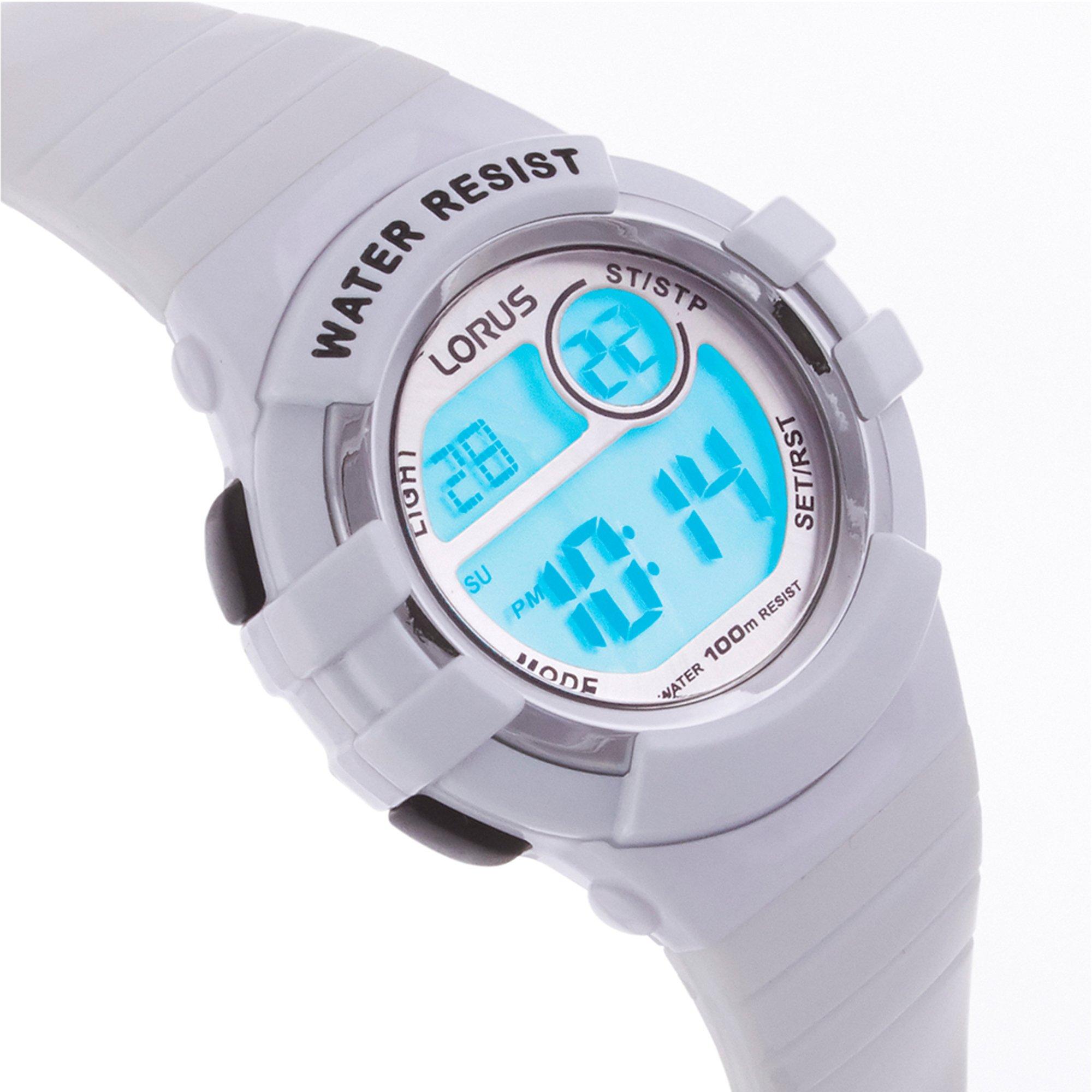White - Lorus - Multi-Function Digital Watch - 3