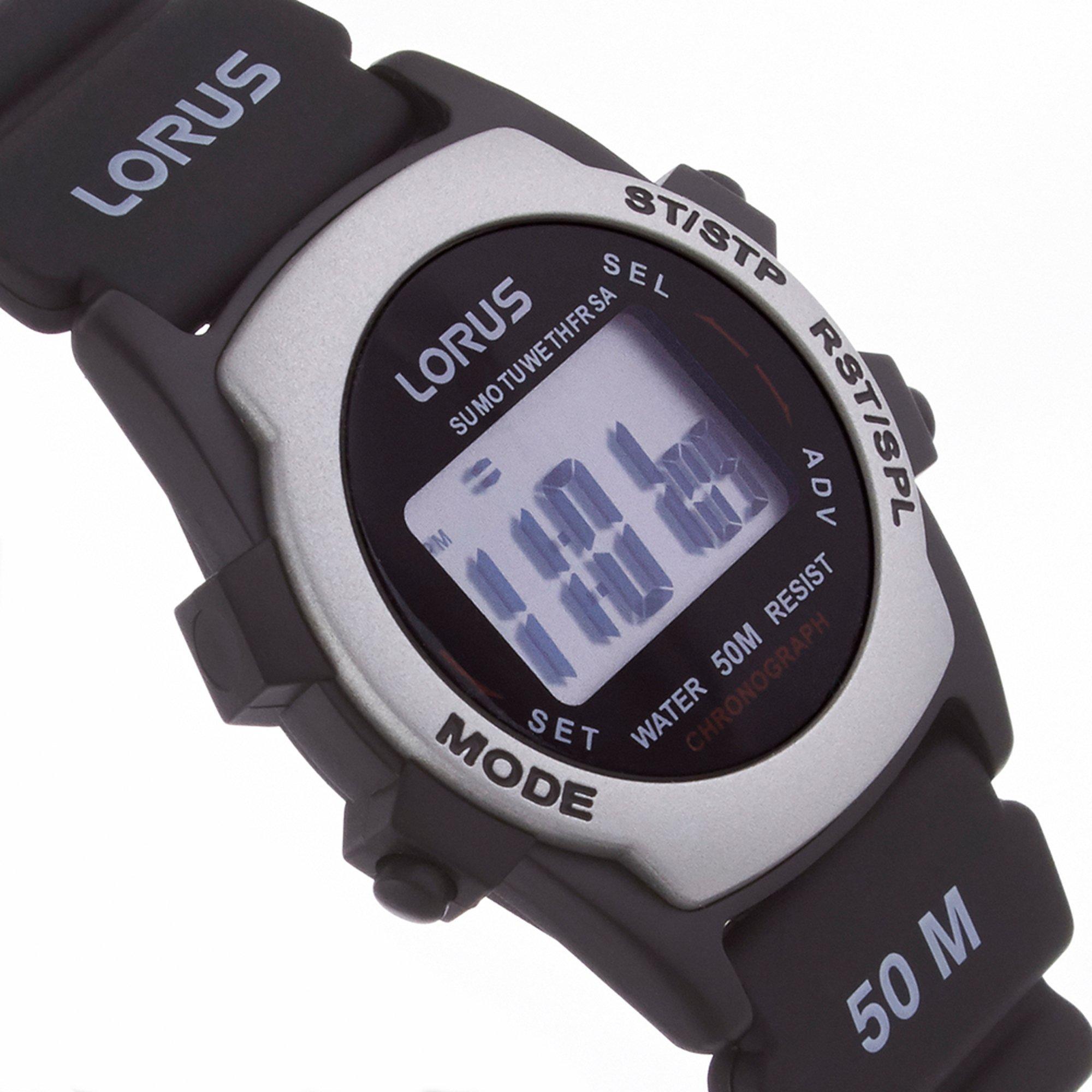 Zwart - Lorus - Multi-Function Digital Watch - 2