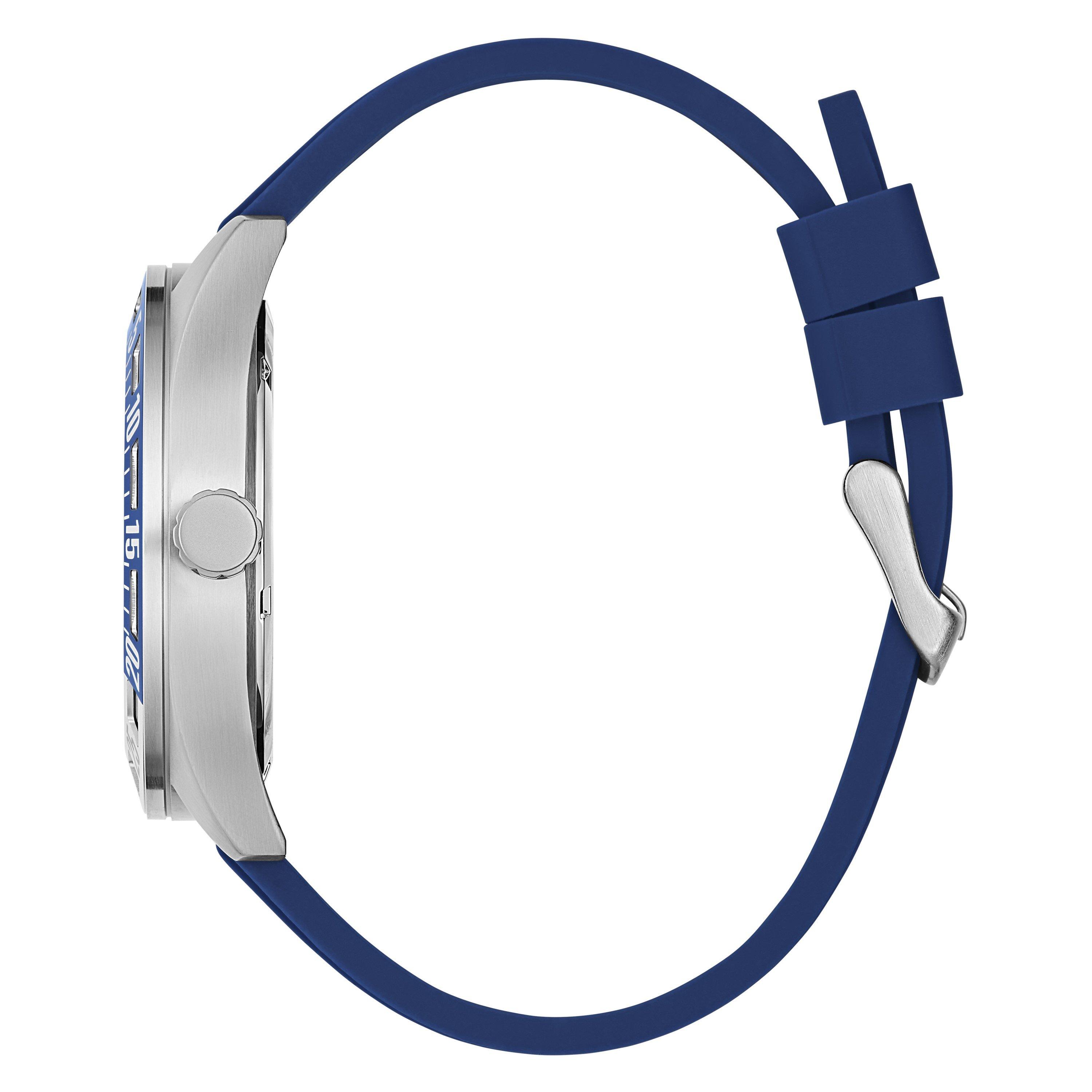 Blue/Silver - Guess - Men's Letterman Analogue Quartz Watch - 2