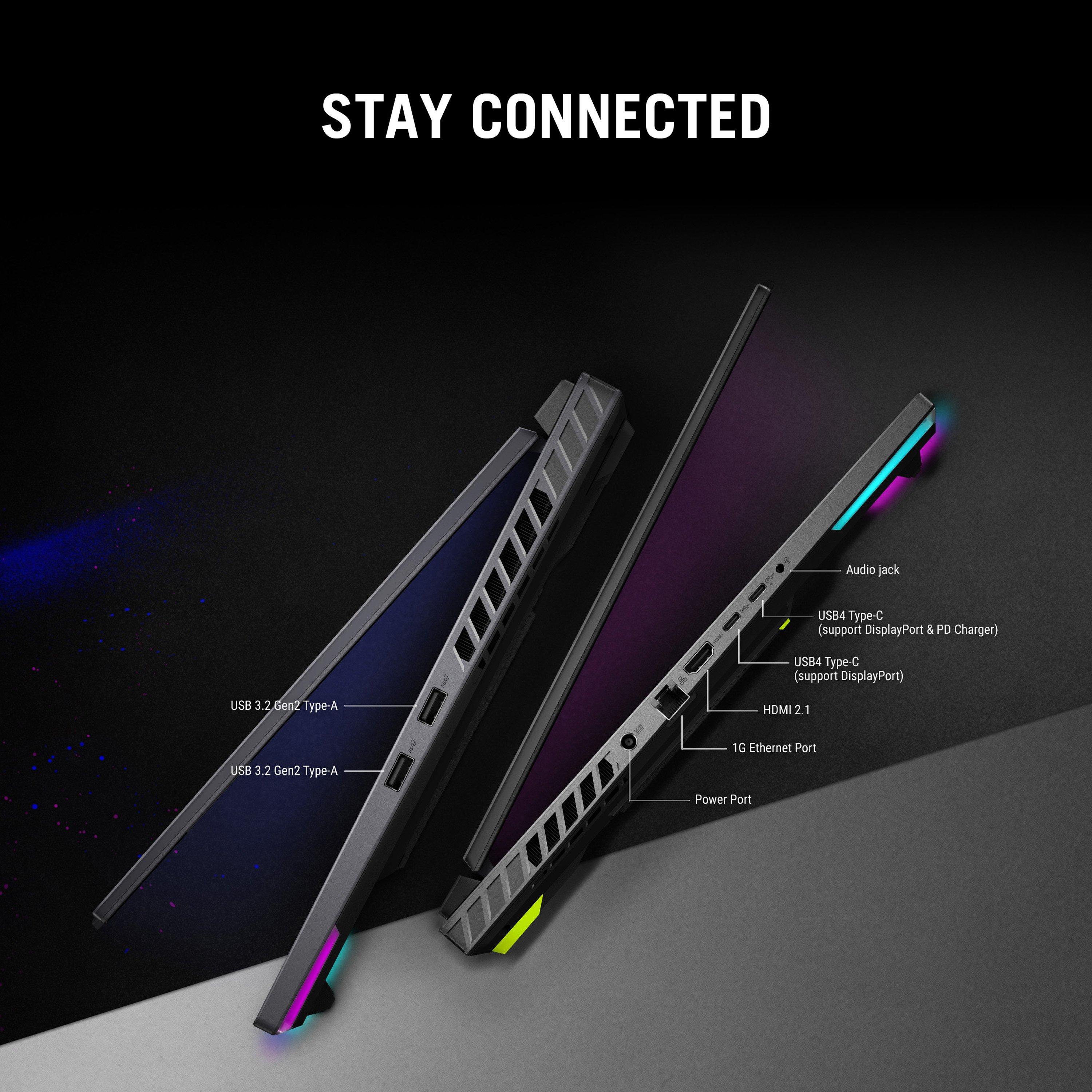 Black - ASUS - ASUS ROG Strix G16 16 FHD+ 165Hz Gaming Laptop - Ryzen 9 8940HX 16GB RAM 1TB SSD RTX 5080 - 10