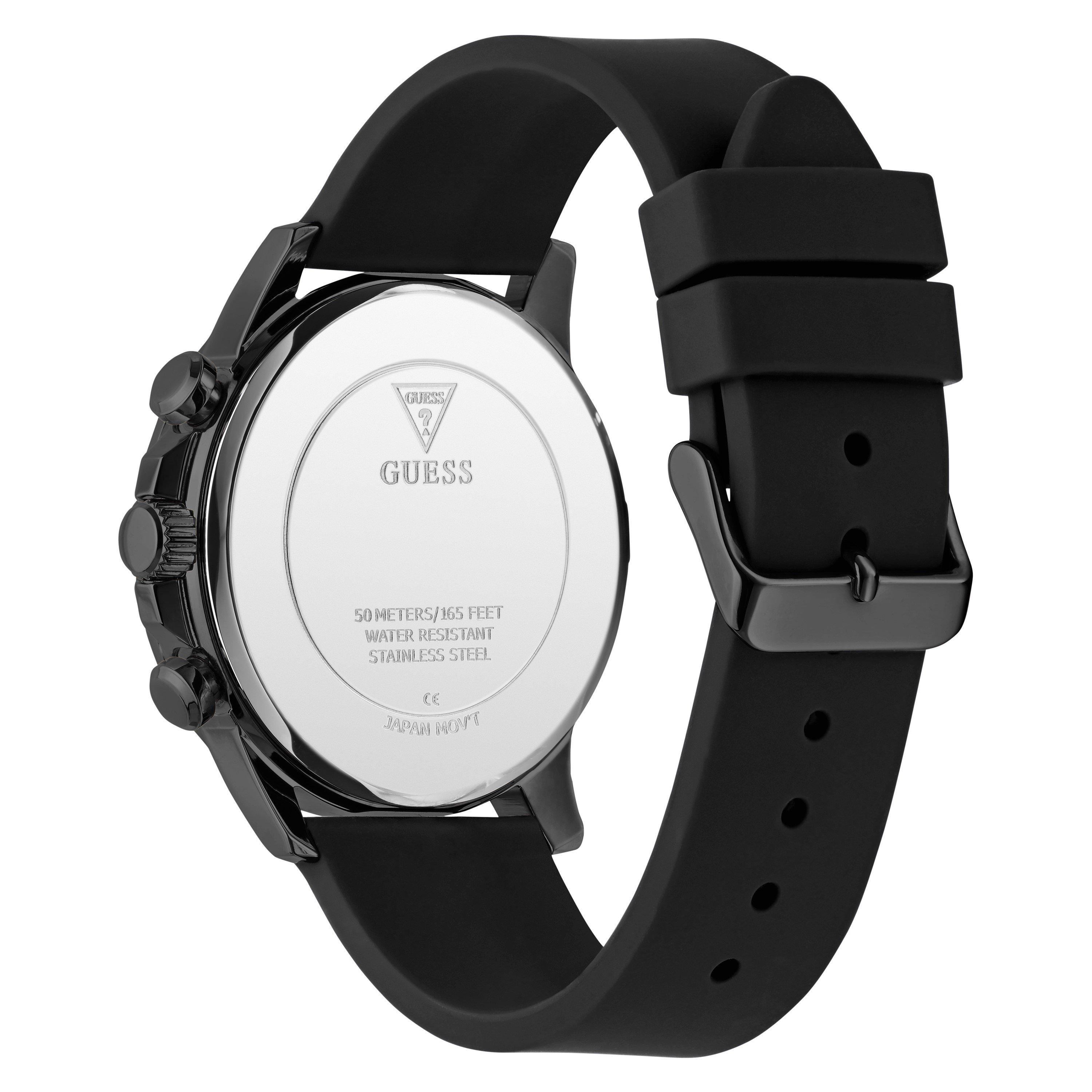 Schwarz/Schwarz - Guess - Men's Walker Analogue Quartz Watch - 3