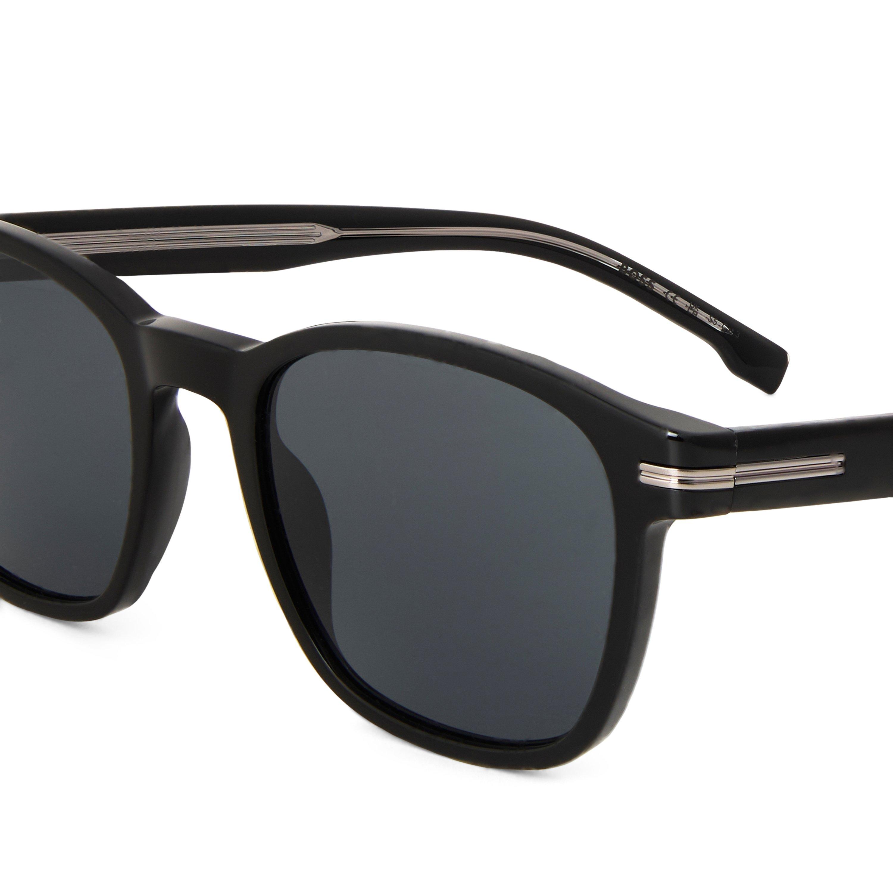 Black - Boss - Men's Su UV Protection Square Sunglasses - 5