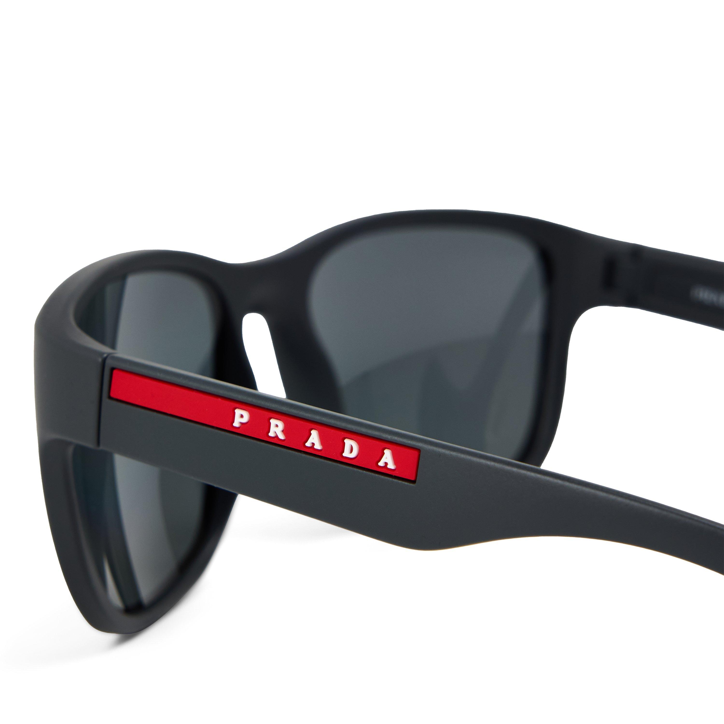Grey Rubber - Prada - Men's 0PS 01US Aviator Sunglasses - 4