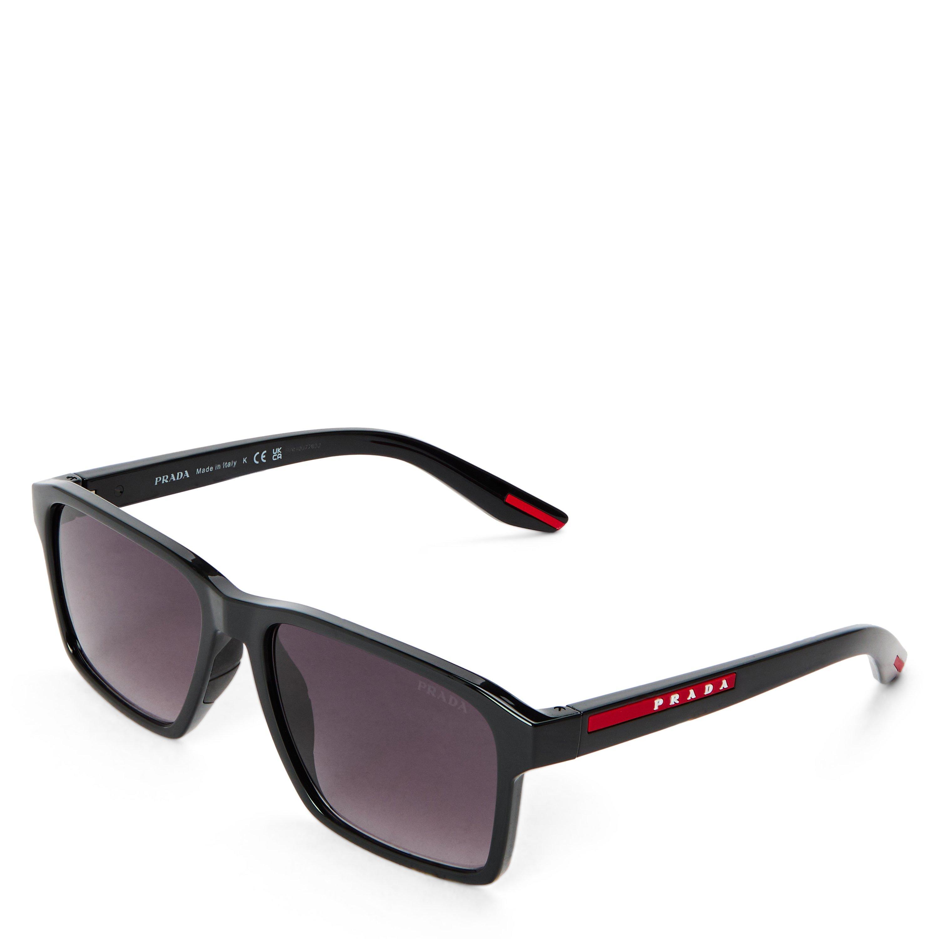 Prada Men's 0Ps 05Ys Aviator Sunglasses - Black