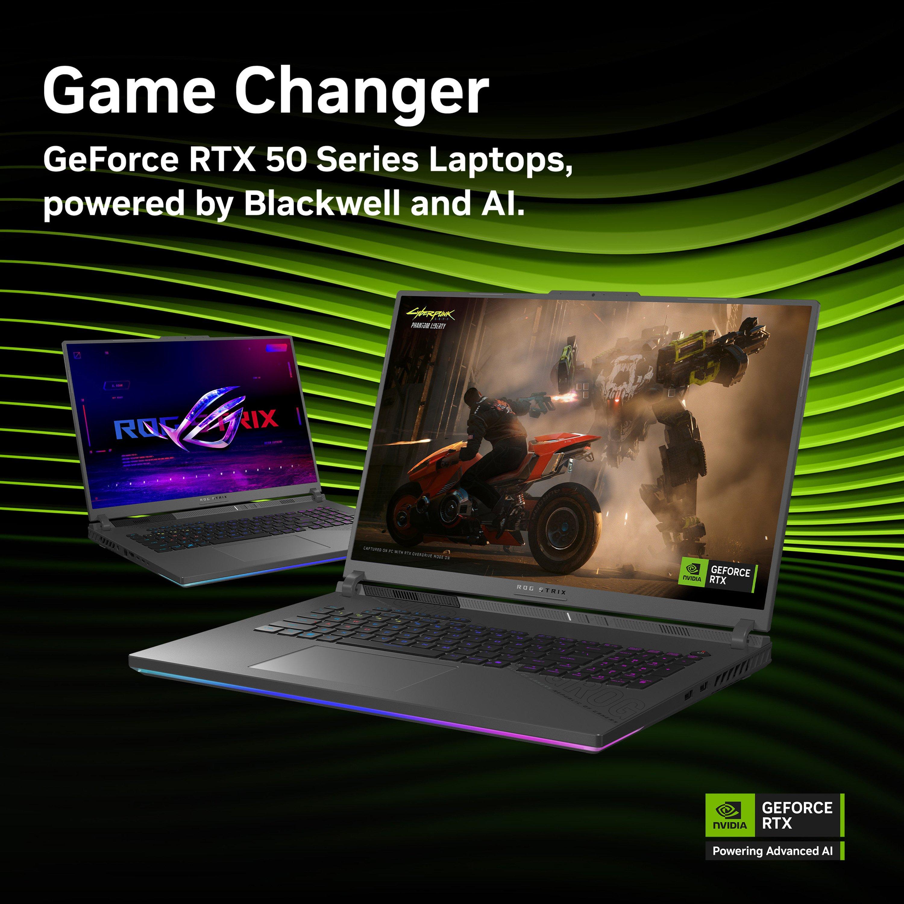 Black - ASUS - ASUS ROG Strix G18 18 2.5K 300Hz Gaming Laptop - Ultra 9 290HX Plus 32GB RAM 1TB SSD RTX 5070 Ti - 12