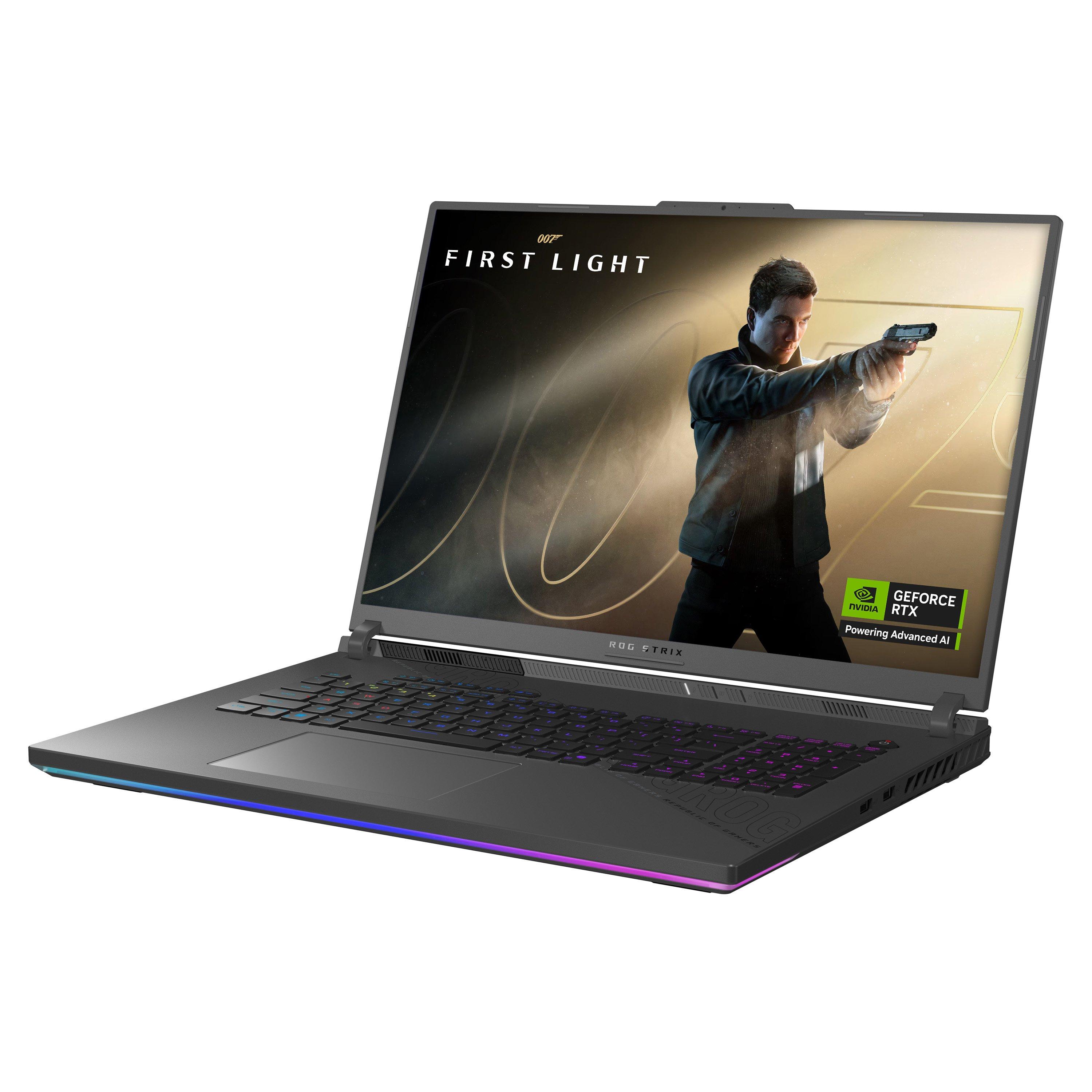 Black - ASUS - ASUS ROG Strix G18 18 2.5K 300Hz Gaming Laptop - Ultra 9 290HX Plus 32GB RAM 1TB SSD RTX 5070 Ti - 5