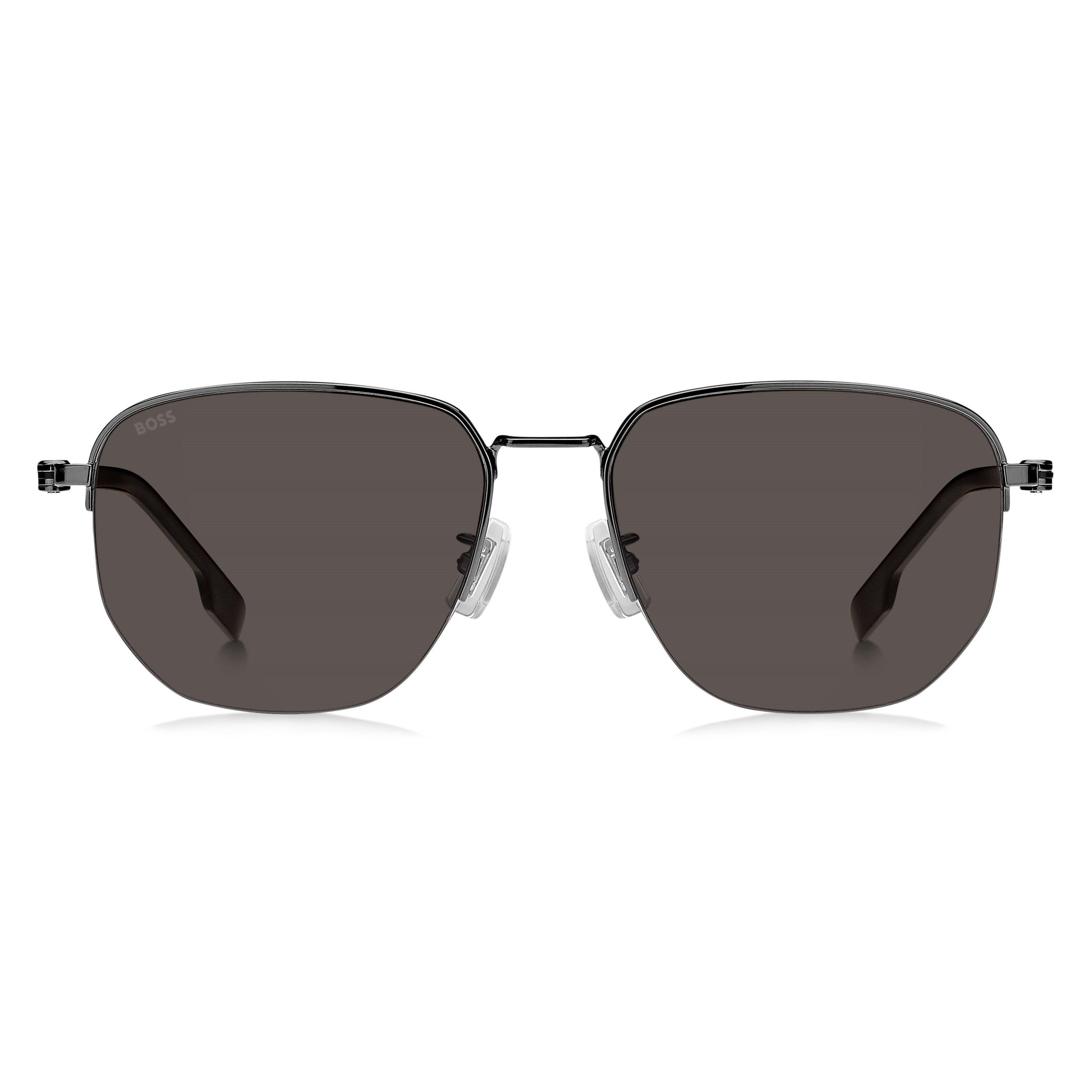Black - Boss - Men's Sunglass Square Sunglasses - 2