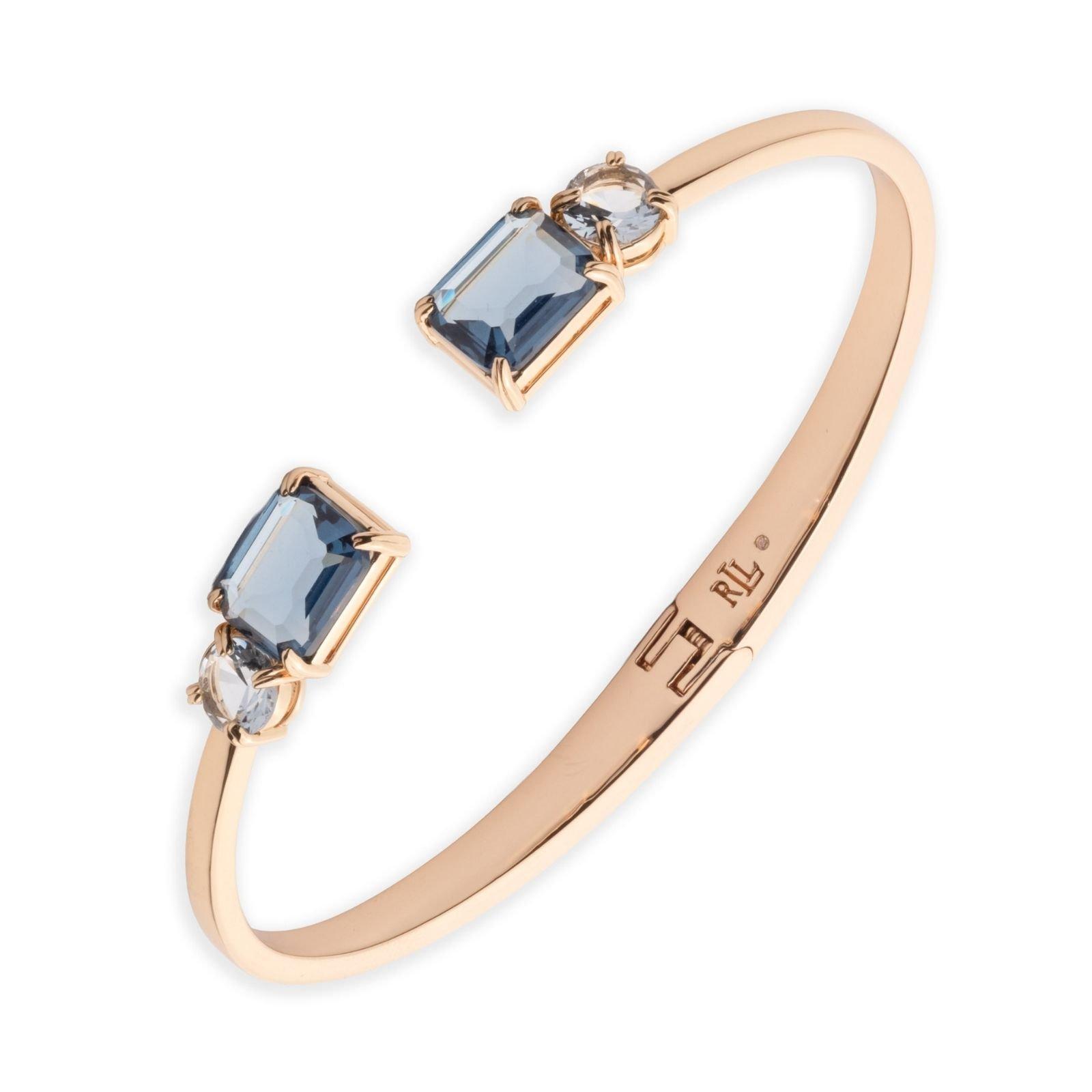 Lauren by Ralph Lauren Lauren Ralph Lauren Gold & Blue Stone Open Cuff - Gld/Blue Multi