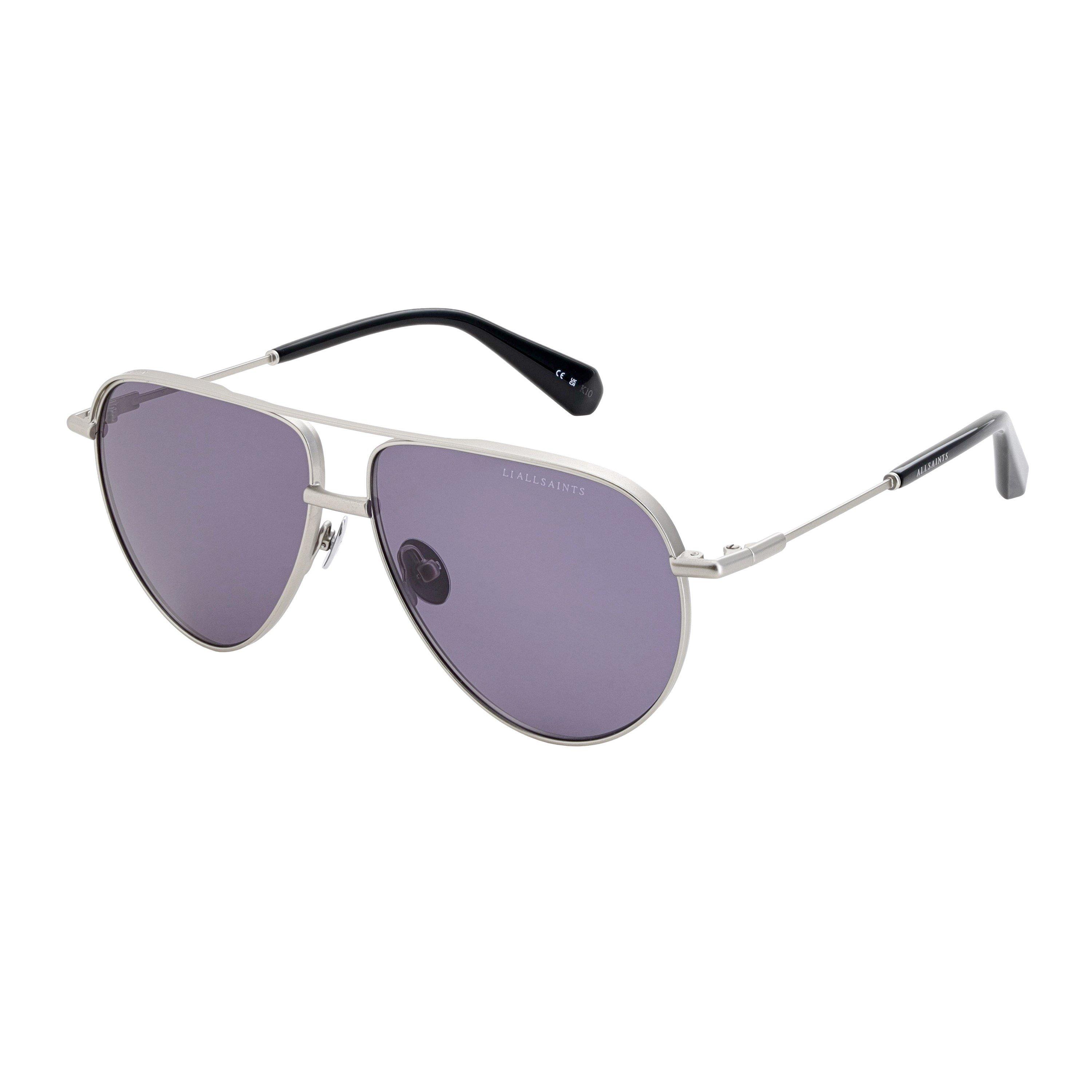 Silver - AllSaints - Men's Aviator Sunglasses - 2