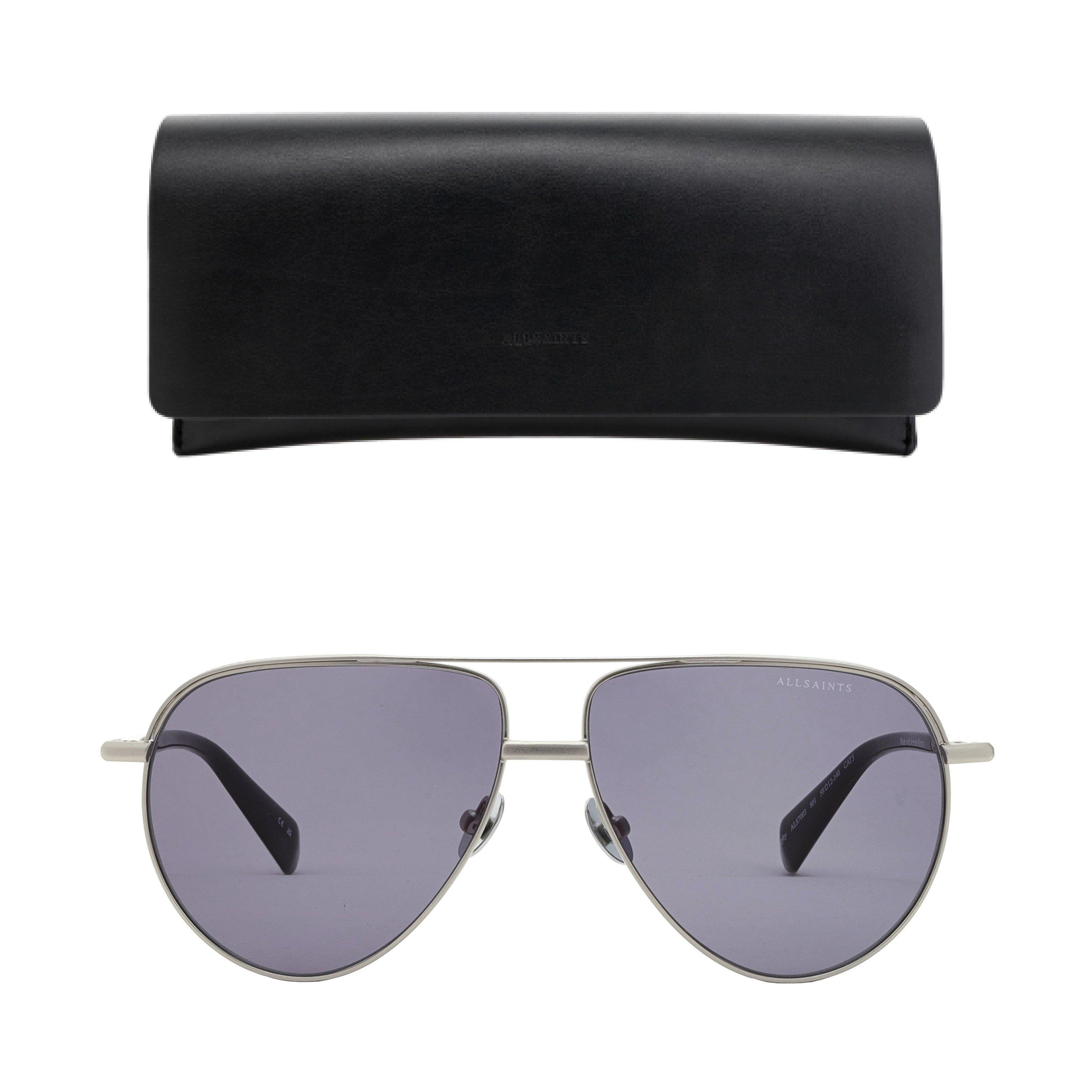 Silver - AllSaints - Men's Aviator Sunglasses - 4