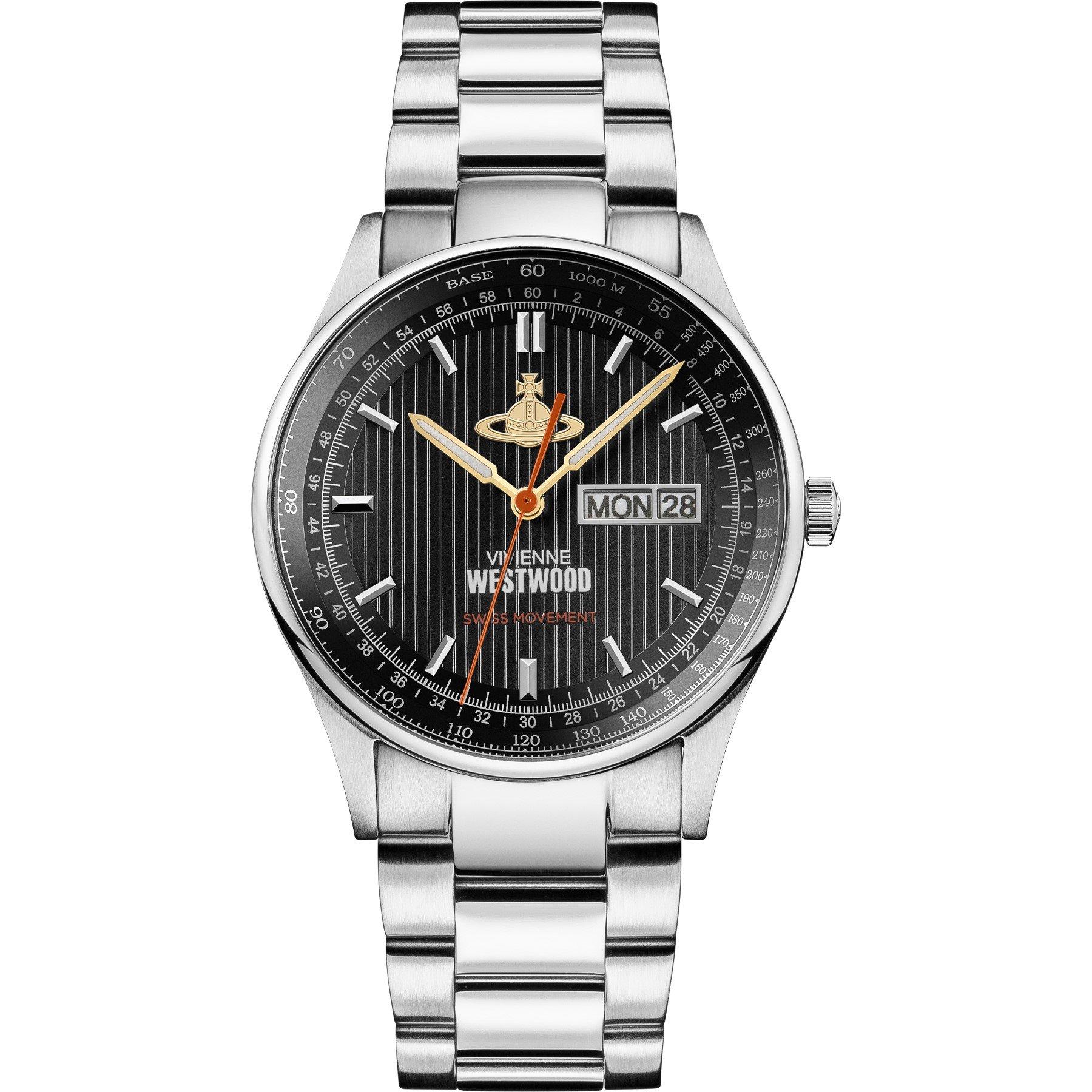 Black/Silver - Vivienne Westwood - Cranbourne 40mm Watch - 1