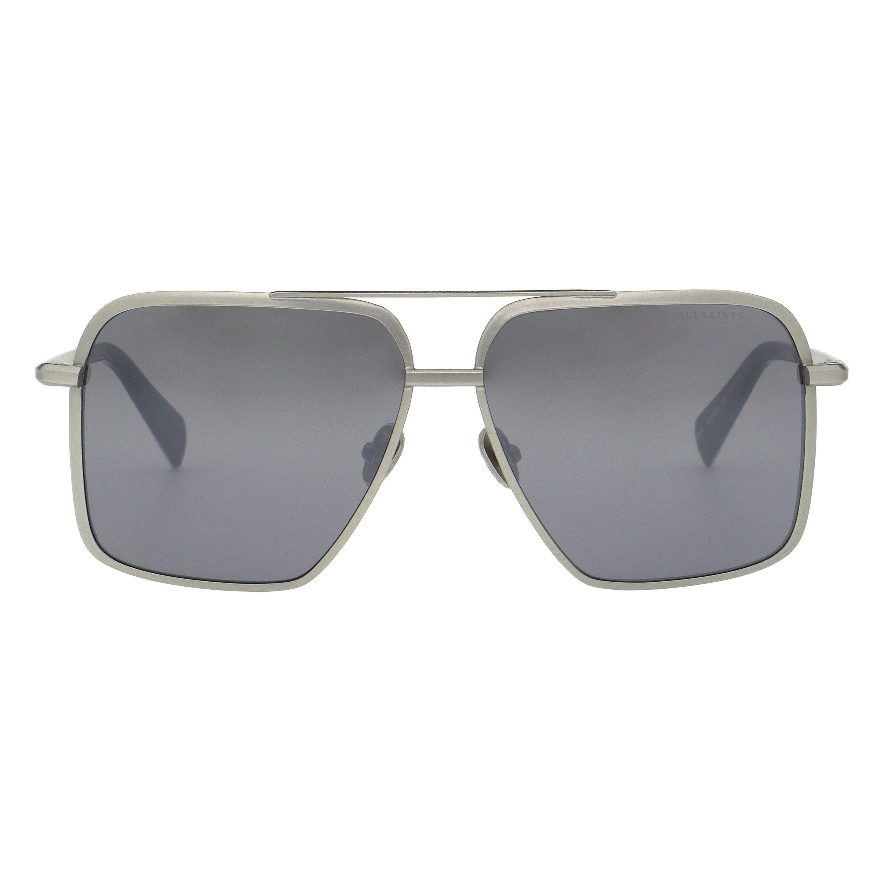 Allsaints Men's Uv Protection Square Sunglasses - Silver