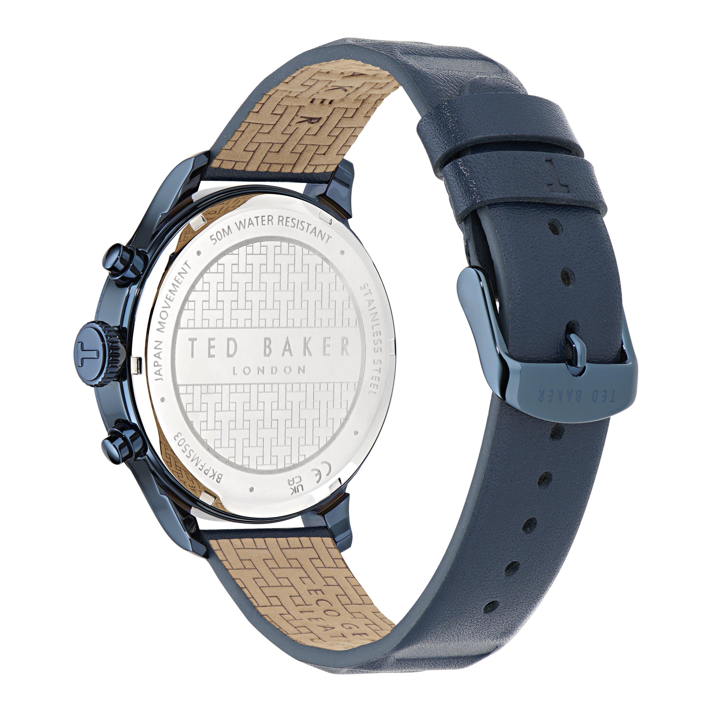 Blue/Blue - Ted Baker - Men's Fulmaar Quartz Analogue Watch - 3