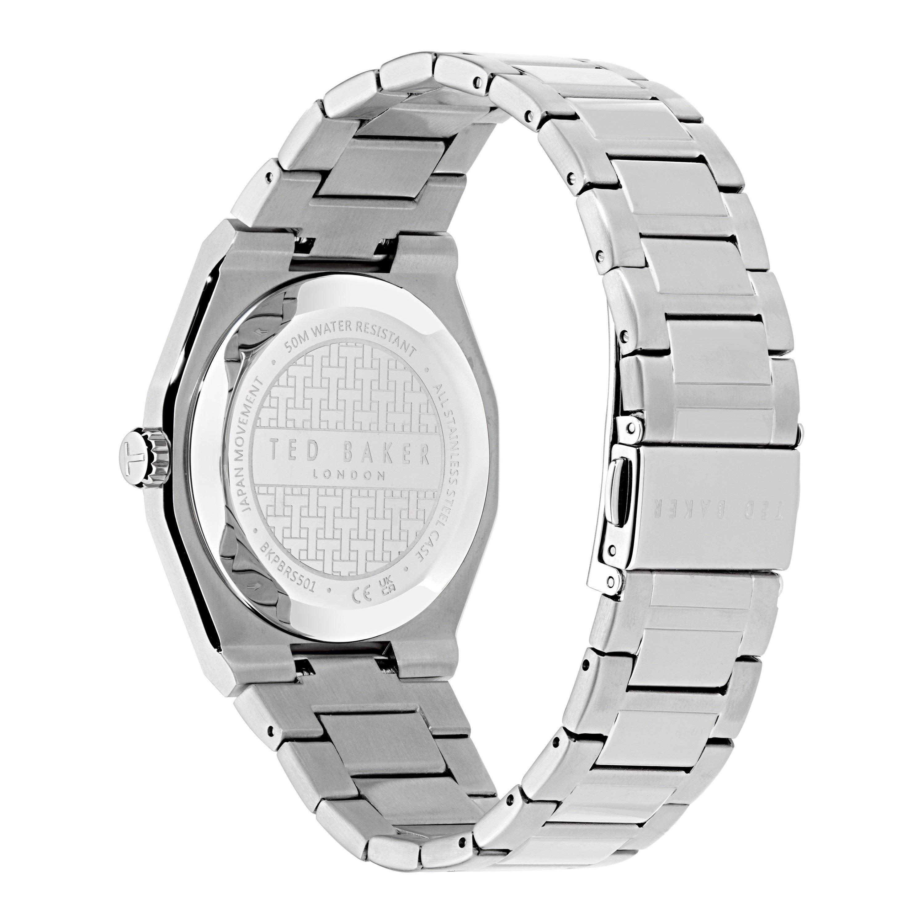 Silver/Silver - Ted Baker - Men's Barteen Analogue Quartz Watch - 3