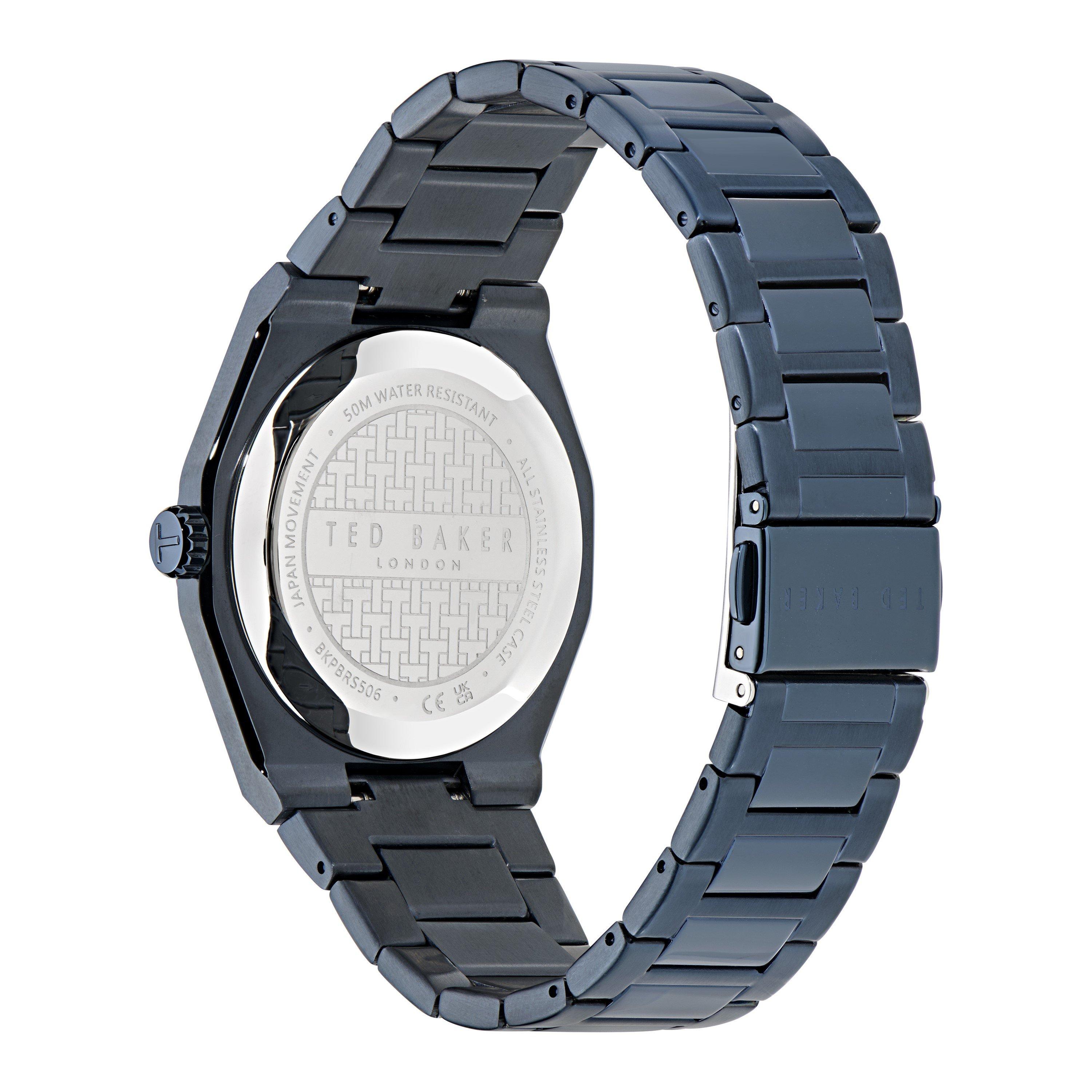 Blue/Blue - Ted Baker - Men's Barteen Quartz Analogue Quartz Watch - 3