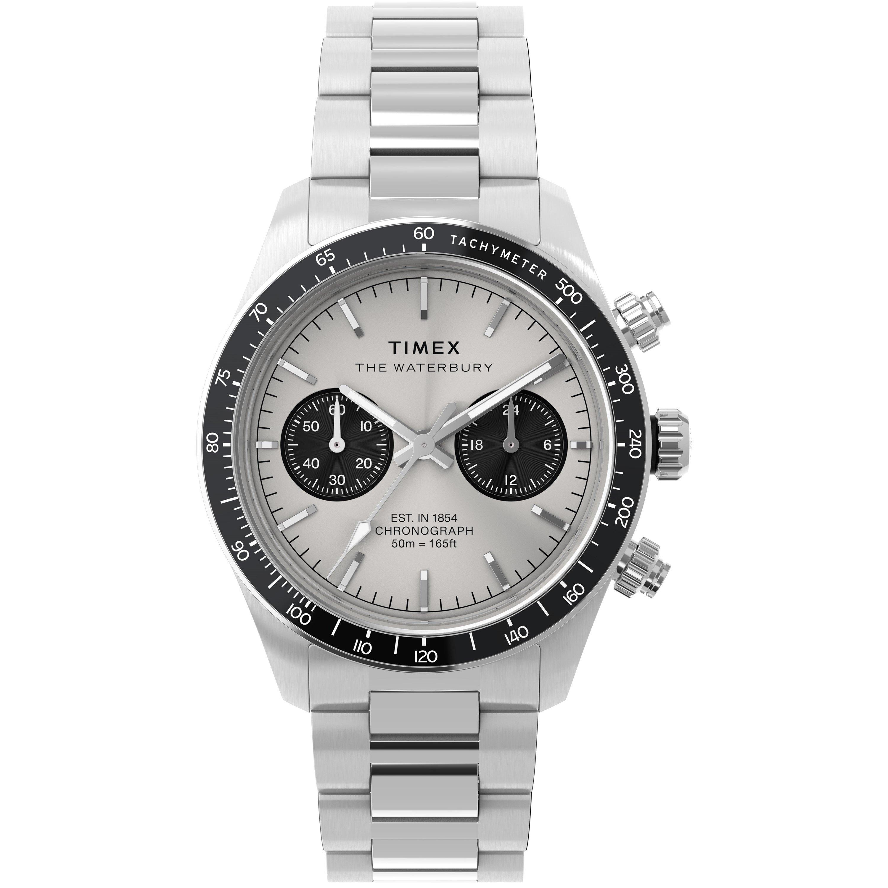 Timex Men's Waterbury Analogue Quartz Watch - Silver/Silver