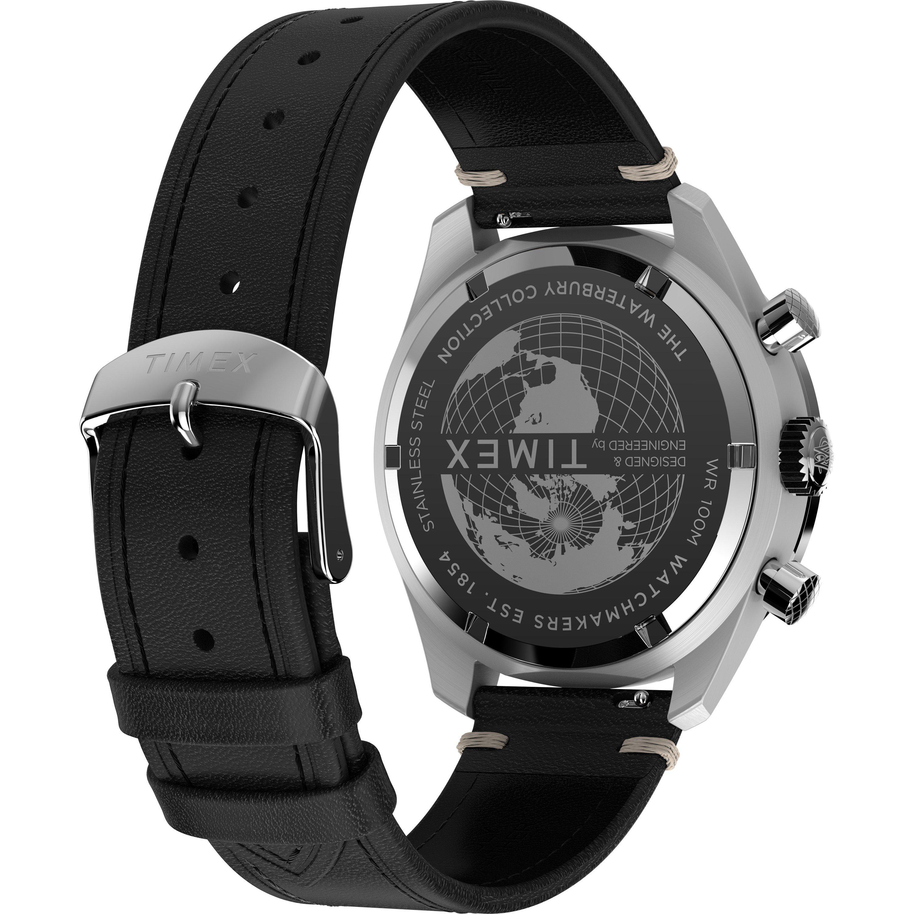 Azul/Plata - Timex - Men's Waterbury Analogue Quartz Watch - 5