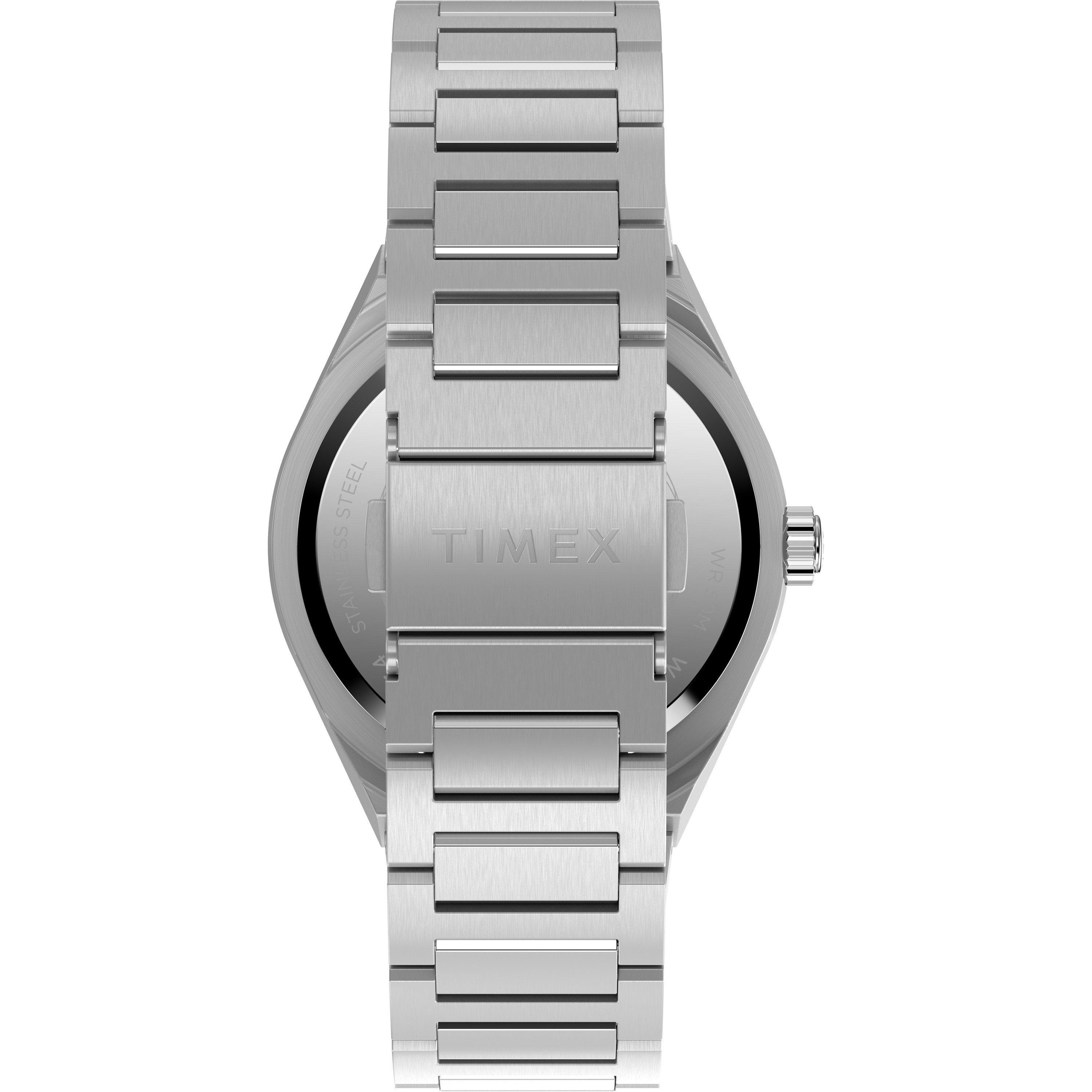 Black/Silver - Timex - Men's Auto Analogue Watch - 3
