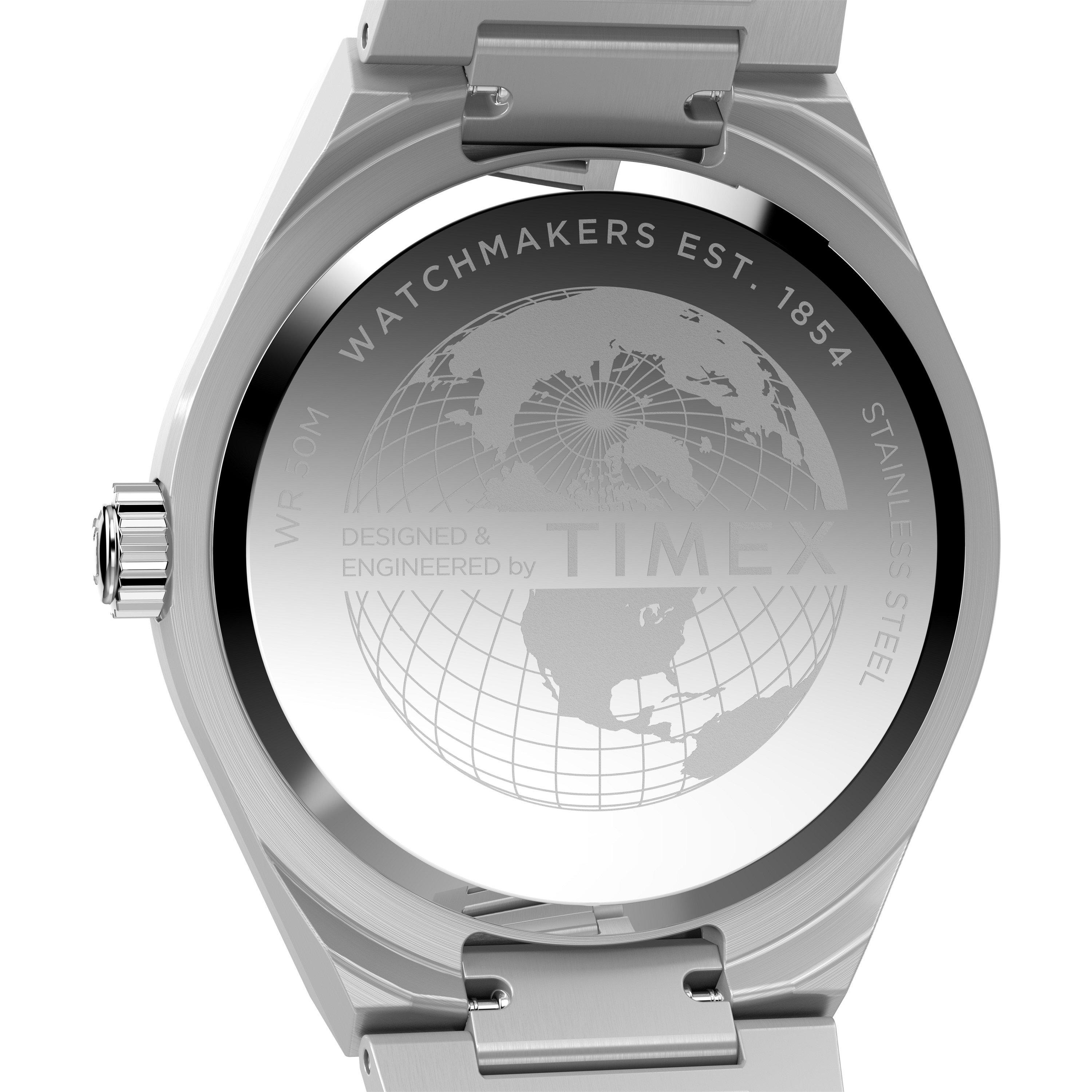 Black/Silver - Timex - Men's Auto Analogue Watch - 4