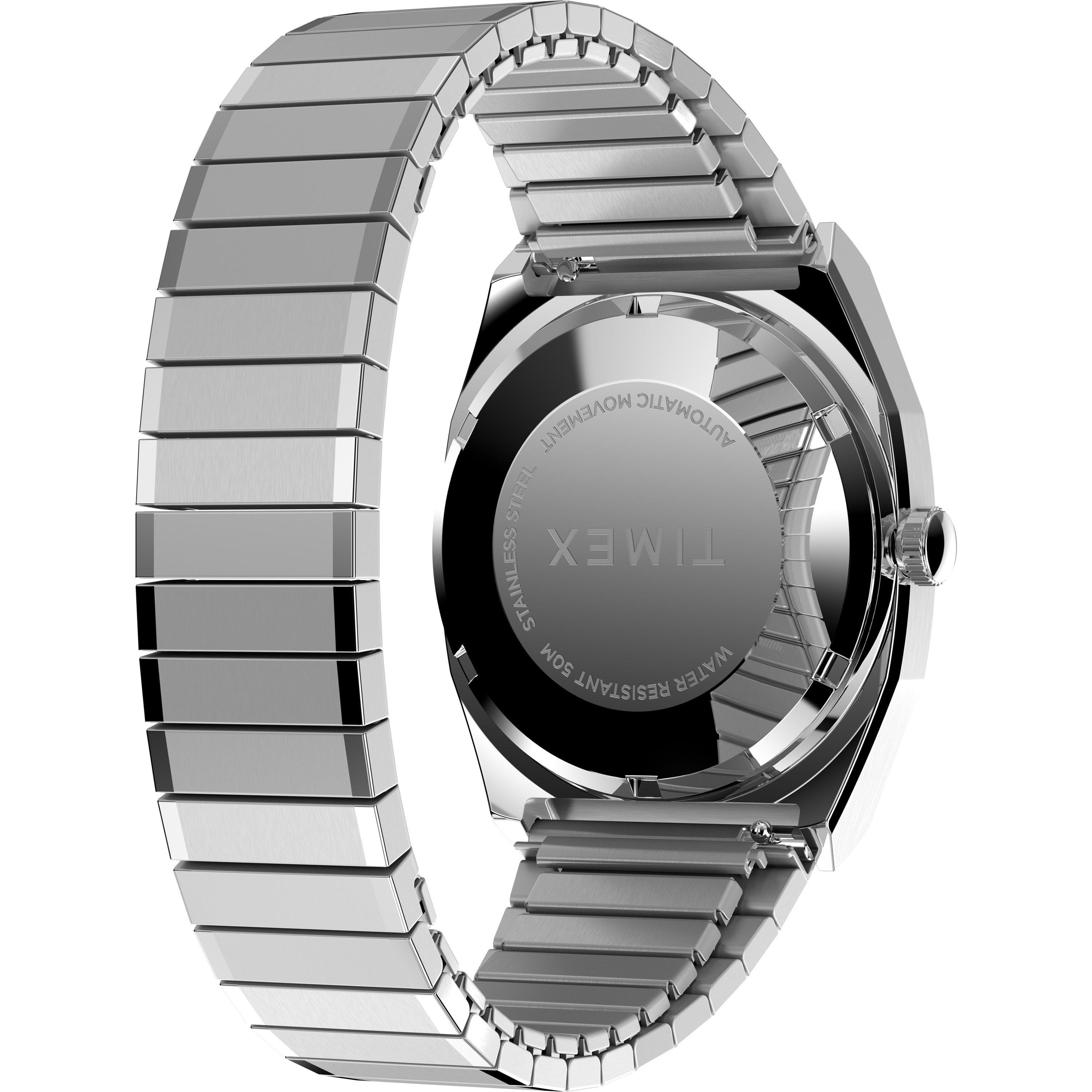 Blue/Silver - Timex - Men's Auto Analogue Watch - 5