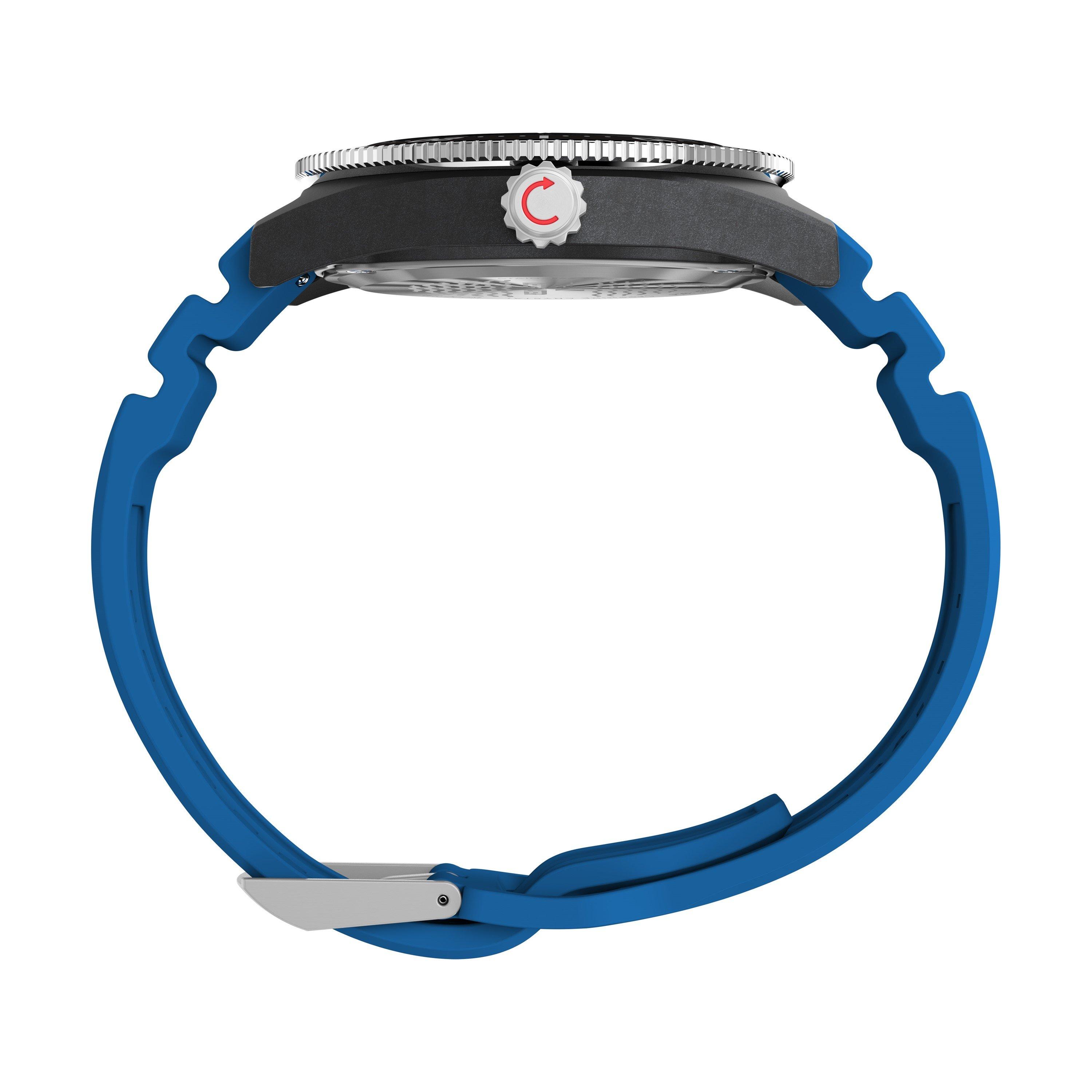 Negro/Plata - Timex - Men's Deep Water Meridian Water Resistant Analogue Quartz Watch - 2