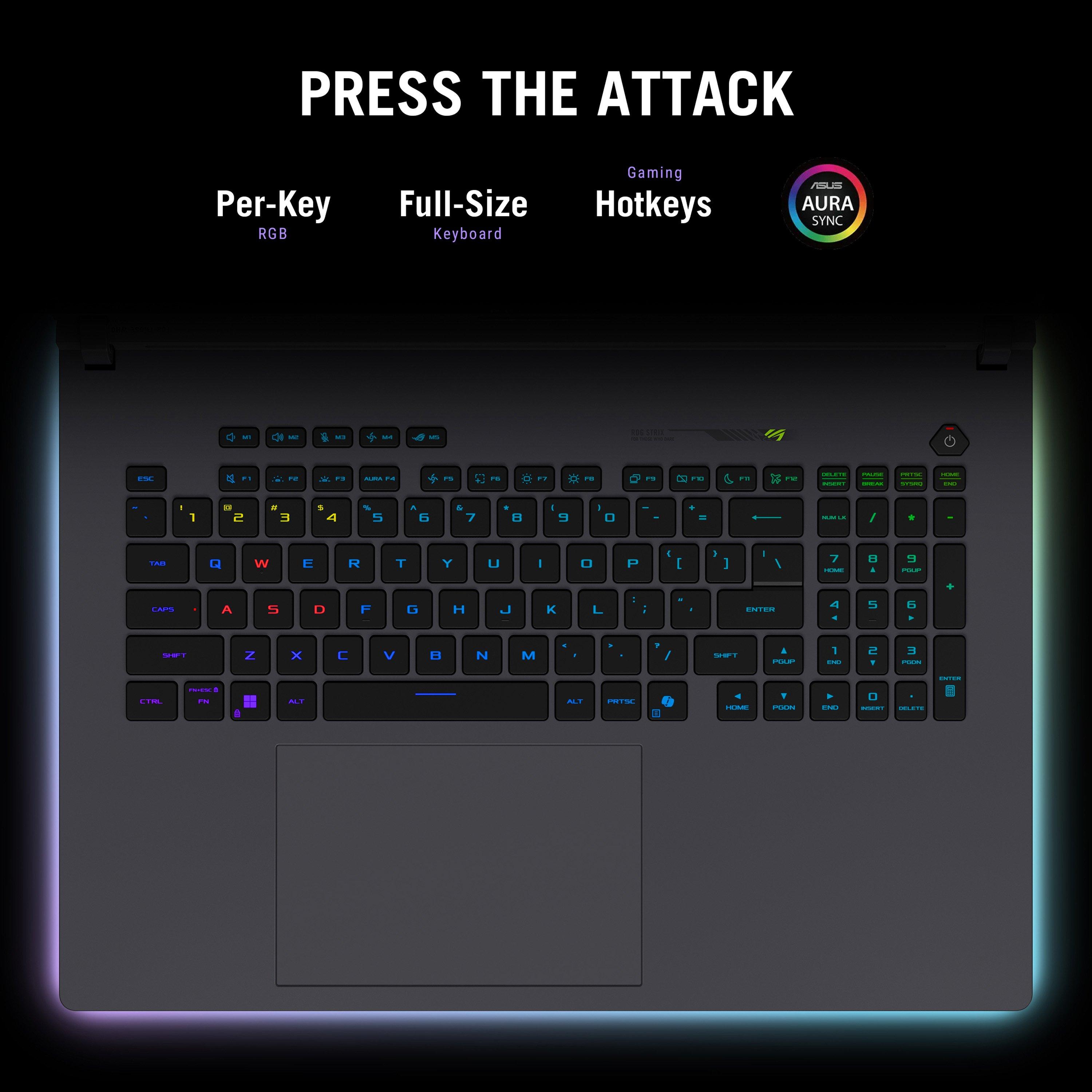 Black - ASUS - ASUS ROG Strix G18 18 2.5K 300Hz Gaming Laptop - Ultra 9 290HX Plus 32GB RAM 1TB SSD RTX 5070 - 12