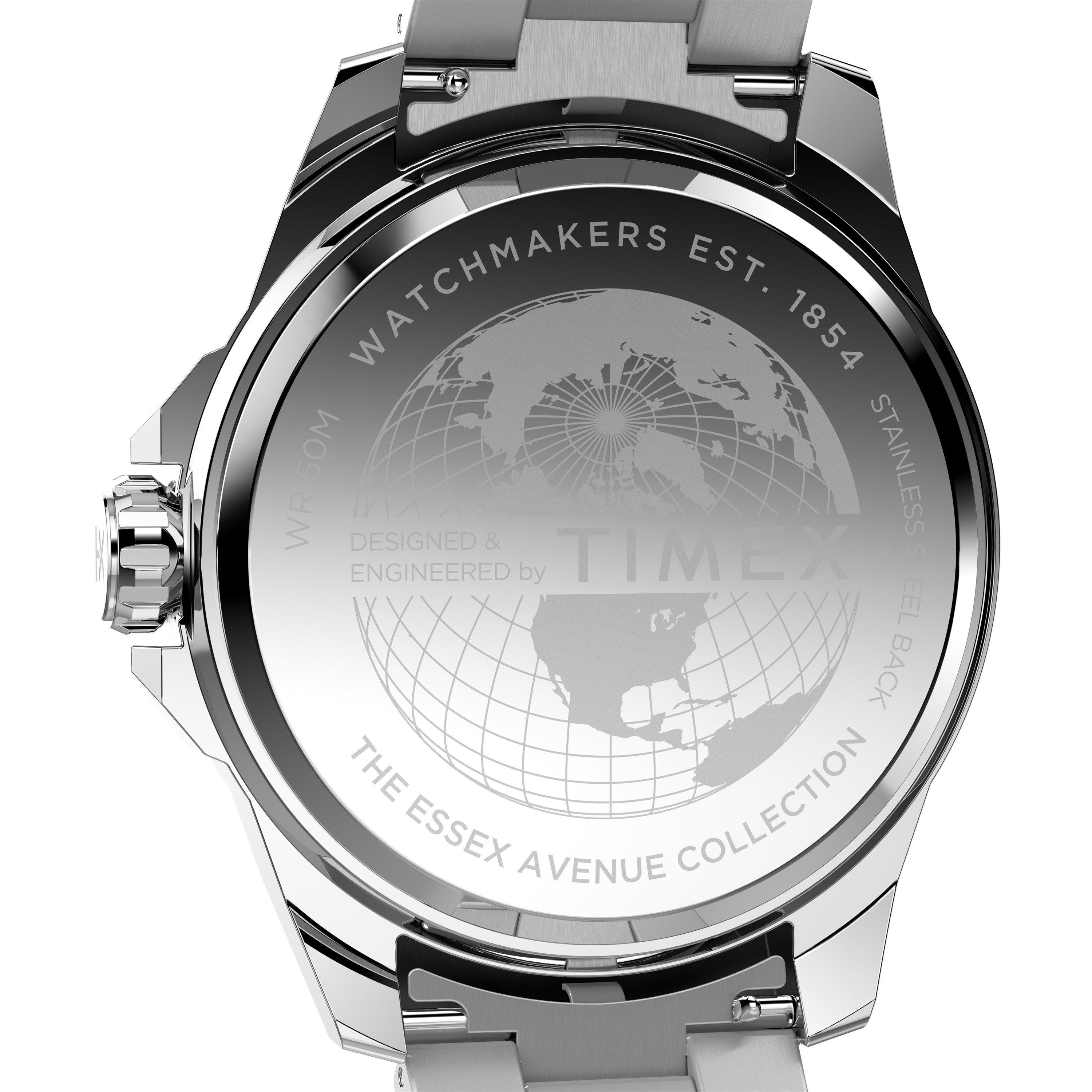 Black/Silver - Timex - Men's Analogue Quartz Watch - 4